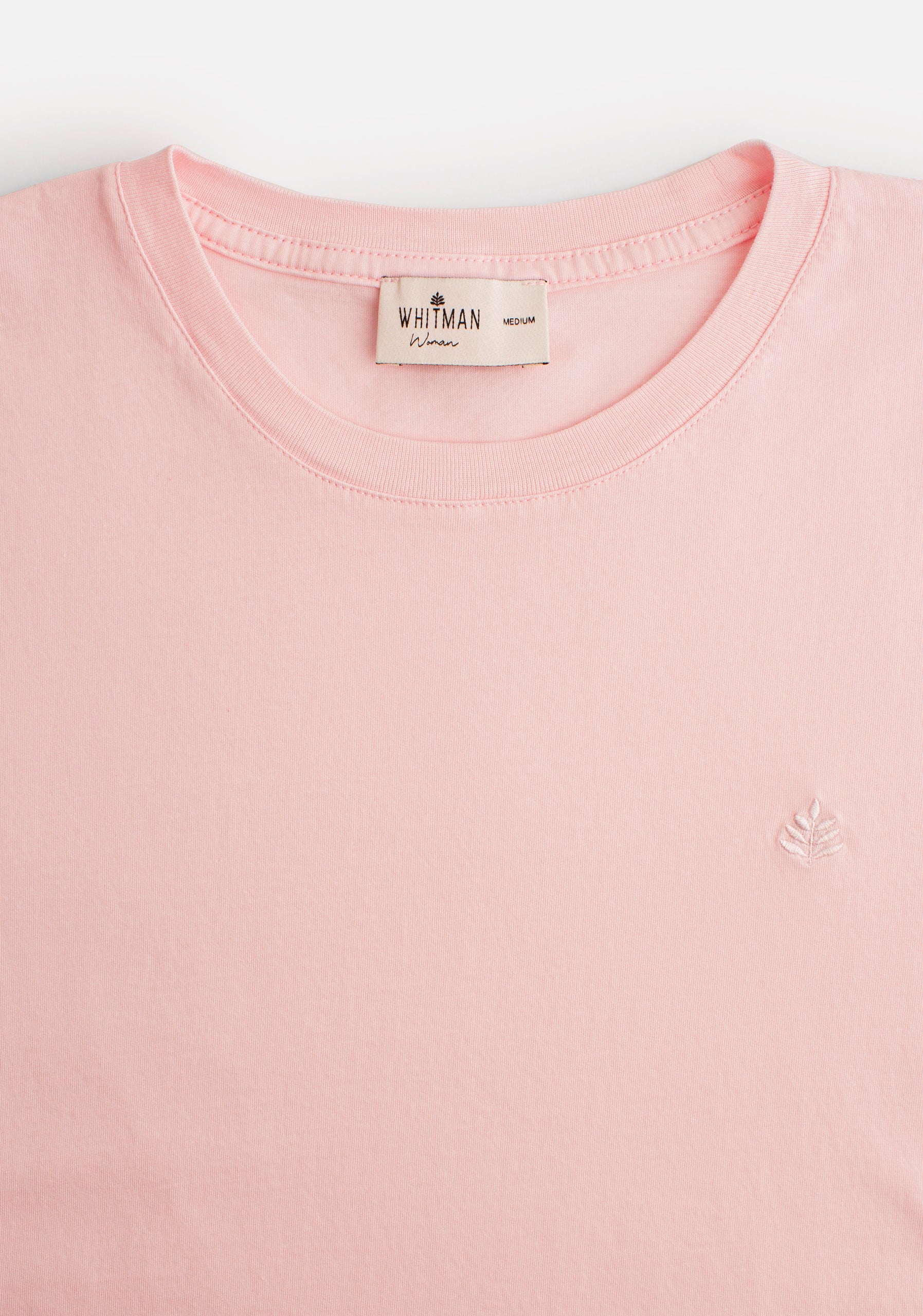 Playera M Unicolor CR L-Atn Rosada