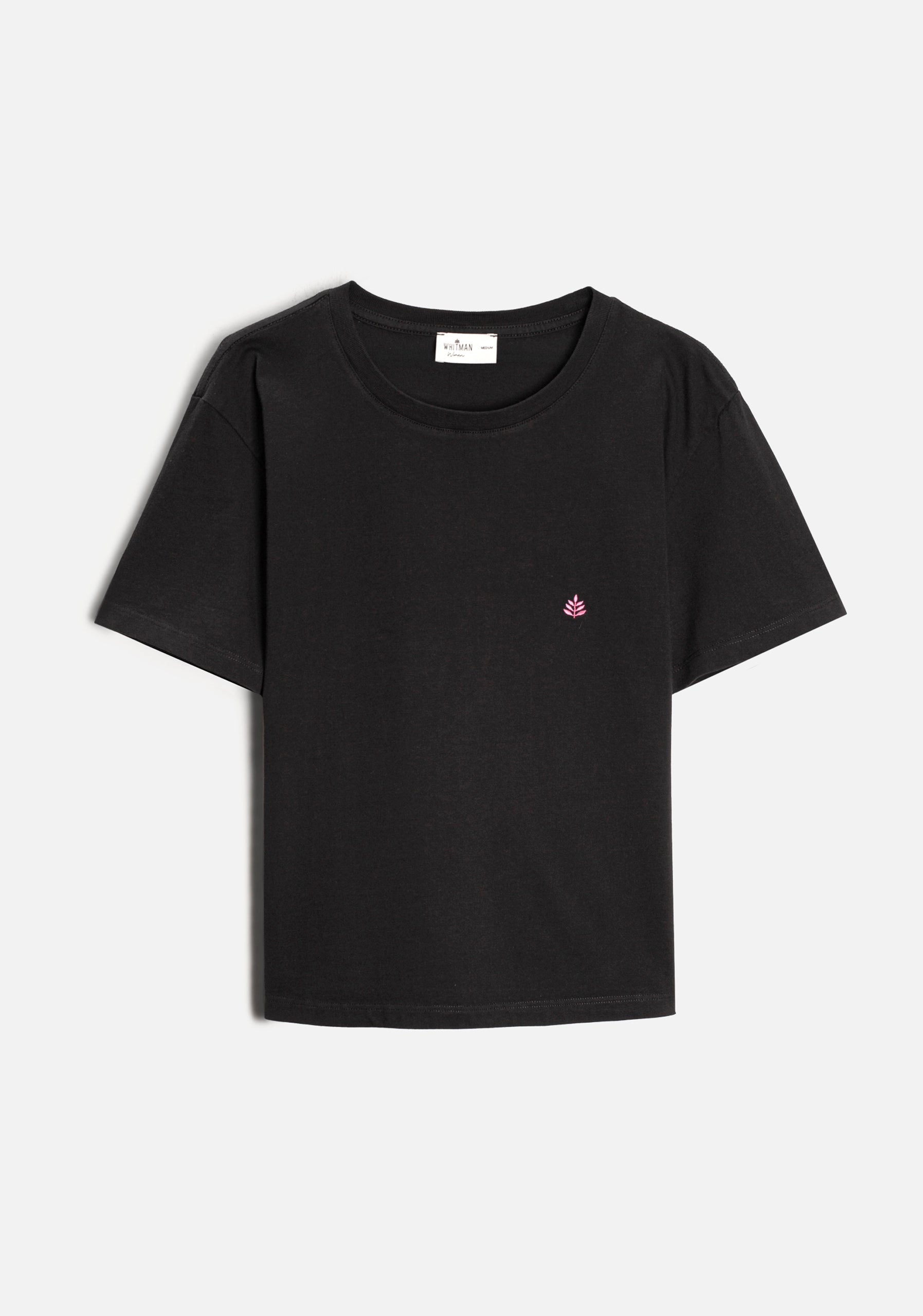 Playera M Unicolor CR L-Fuc Negro