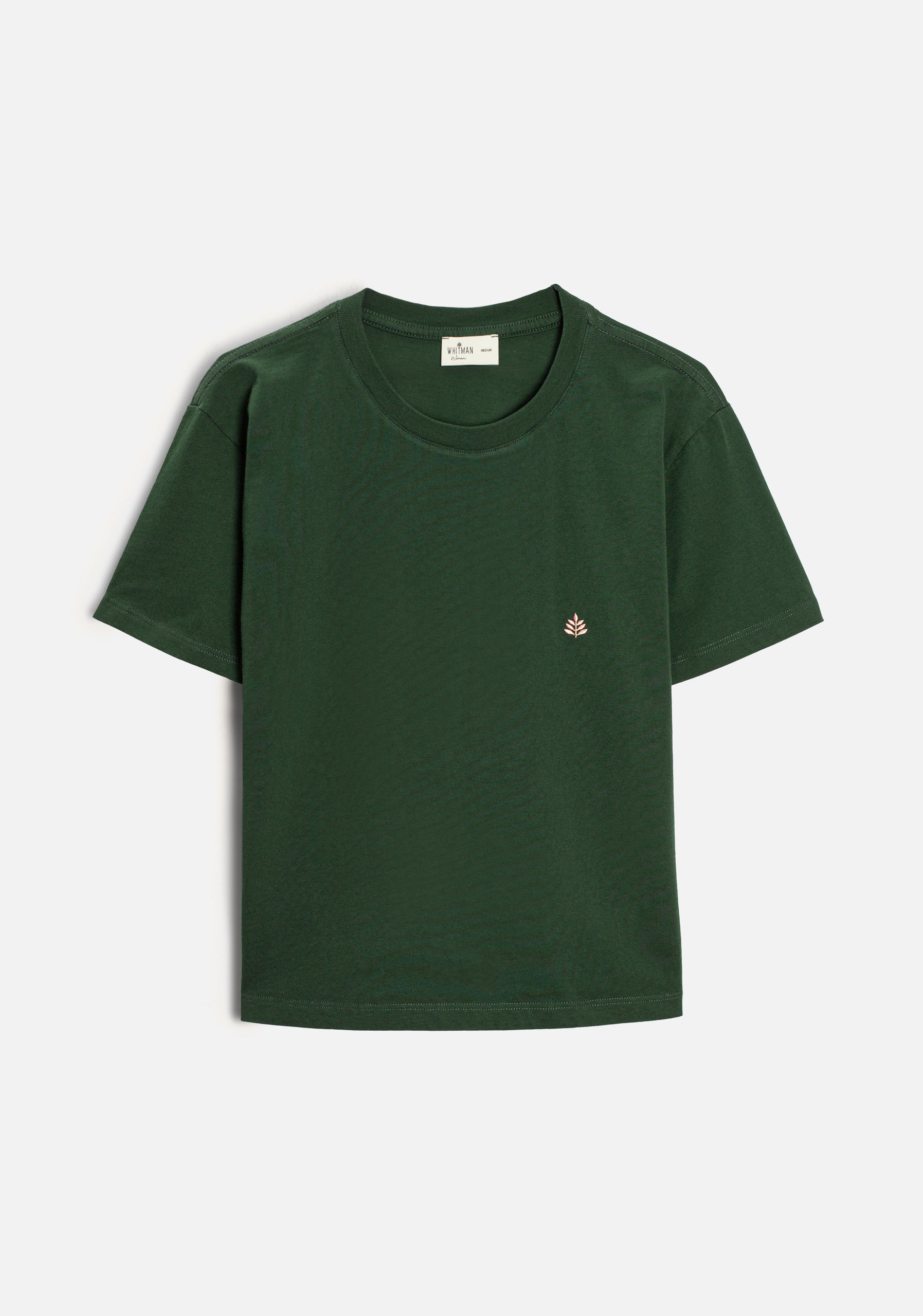 Playera M Unicolor CR L-Ros Verde Osc