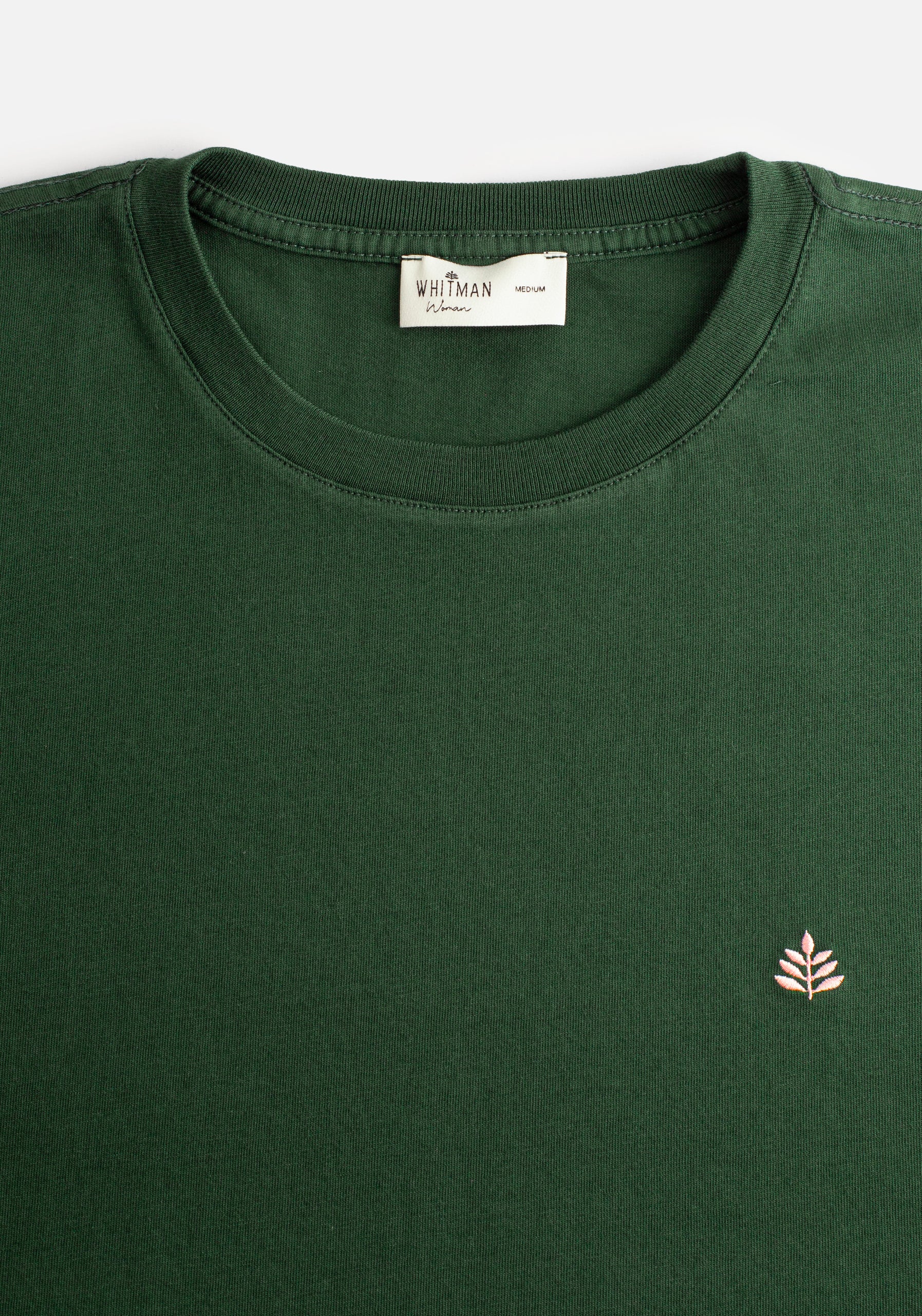 Playera M Unicolor CR L-Ros Verde Osc