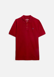 Playera Polo H Unicolor L-Azul Vino