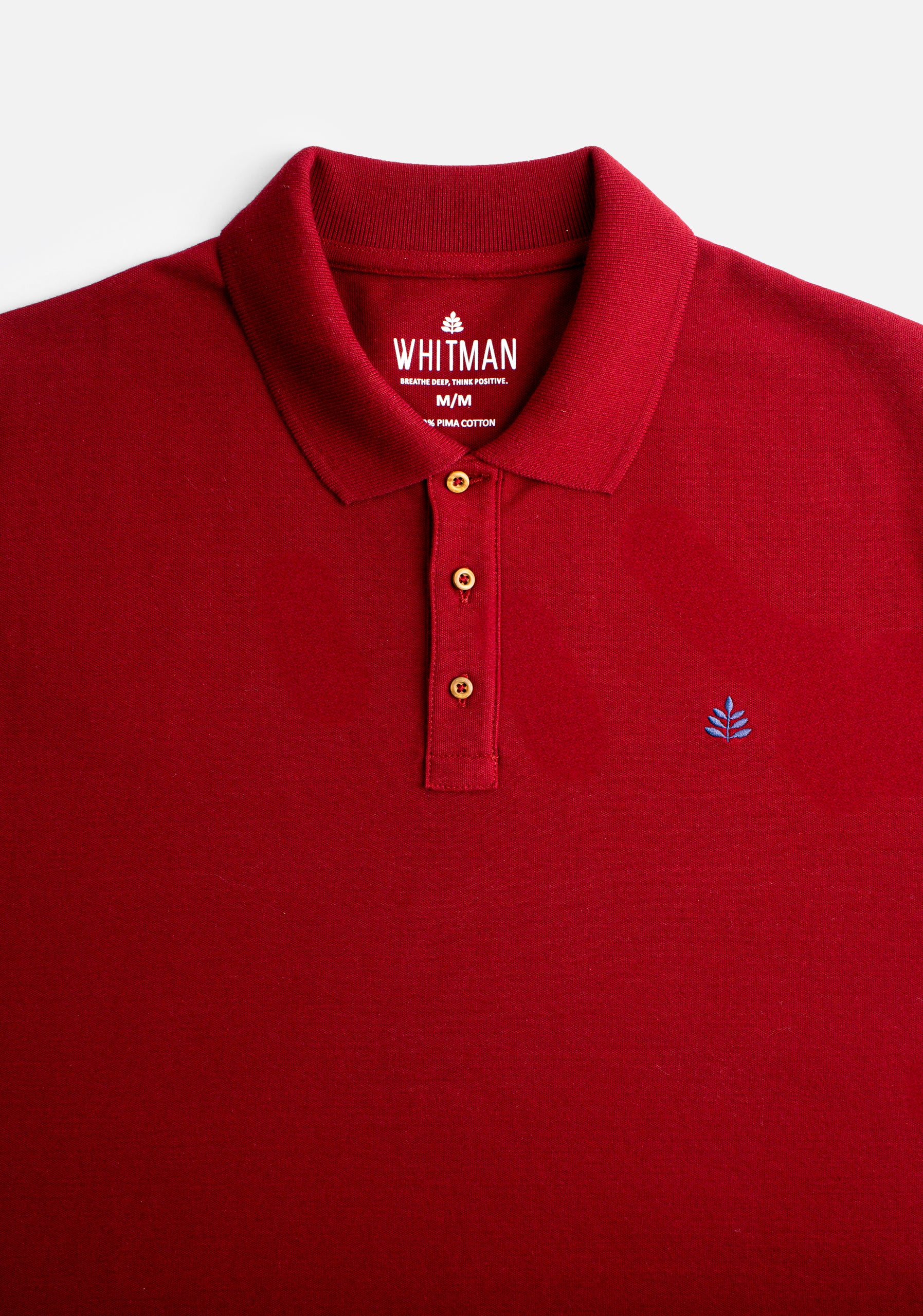 Playera Polo H Unicolor L-Azul Vino
