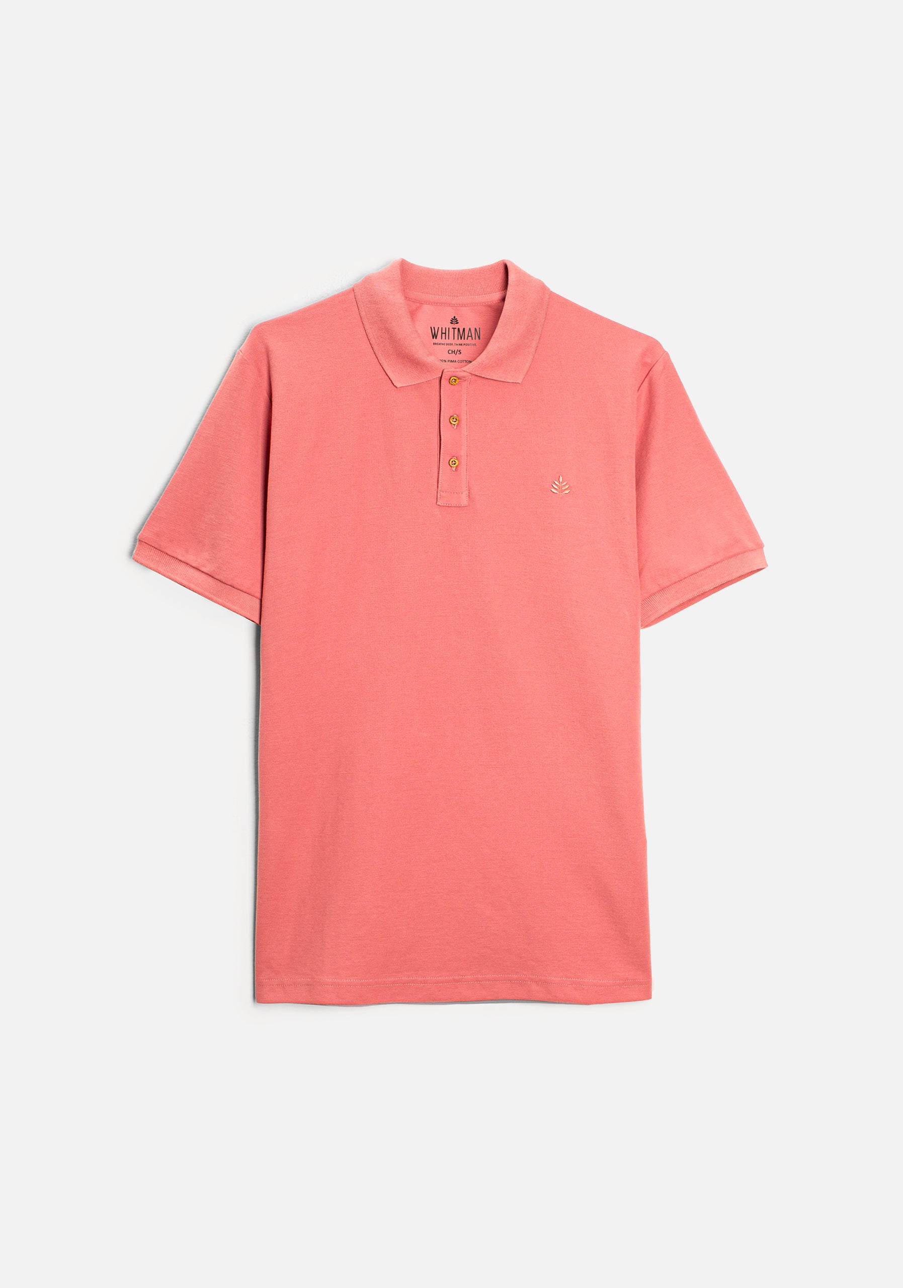 Playera Polo H Unicolor L-Atn Palo de Rosa