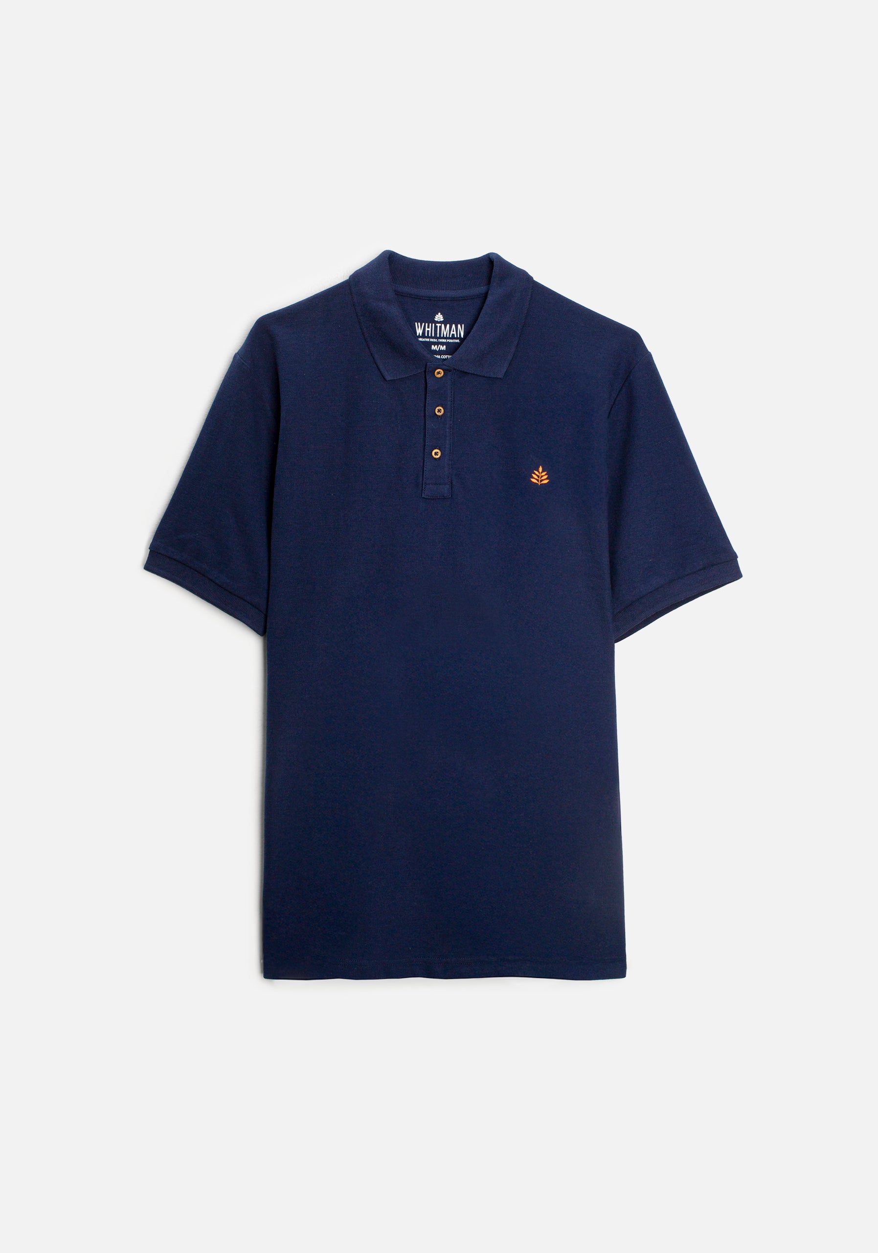 Playera Polo H Unicolor L-Nar Azul Osc.