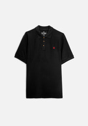 Playera Polo H Unicolor L-Roj Negro