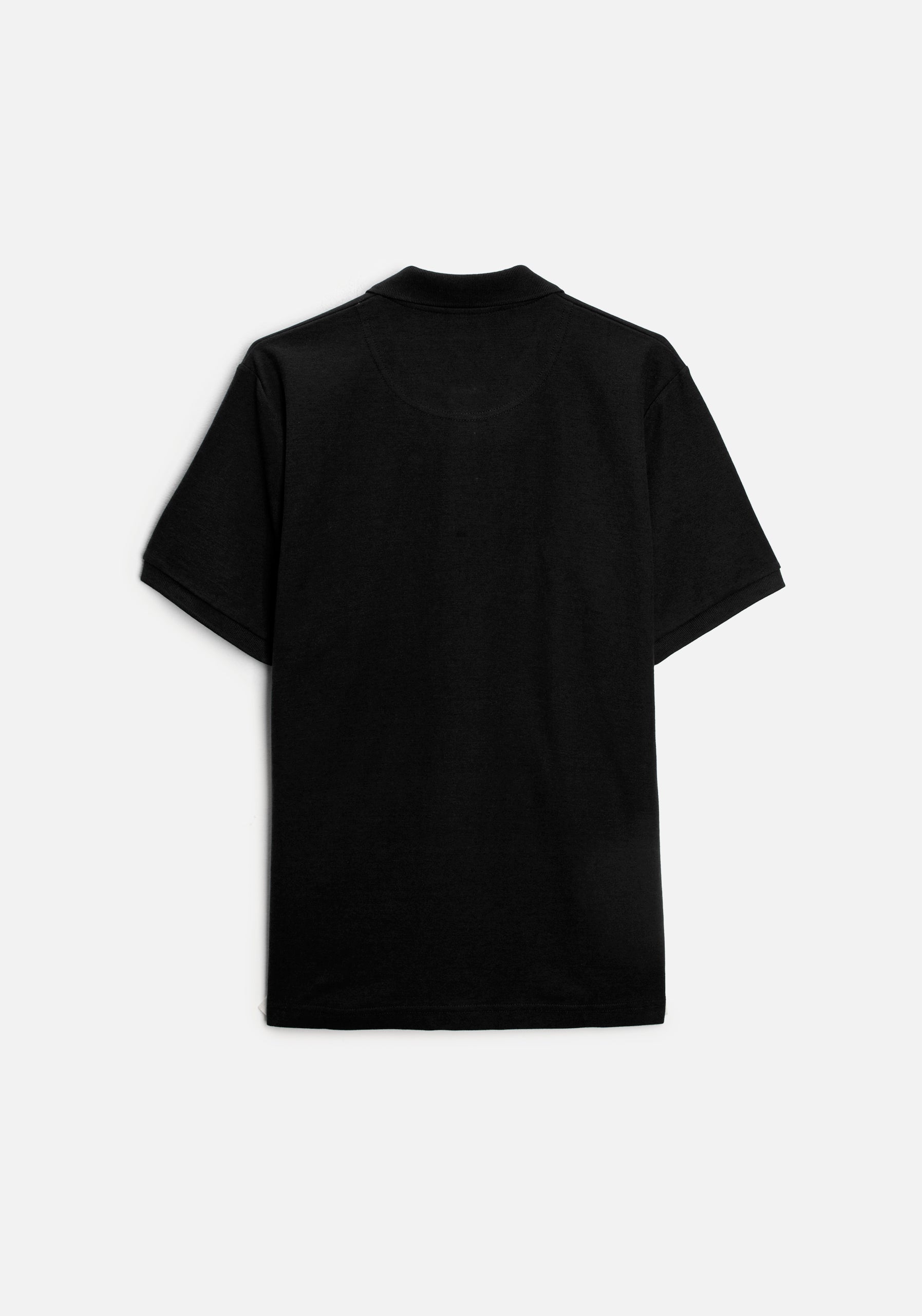 Playera Polo H Unicolor L-Roj Negro
