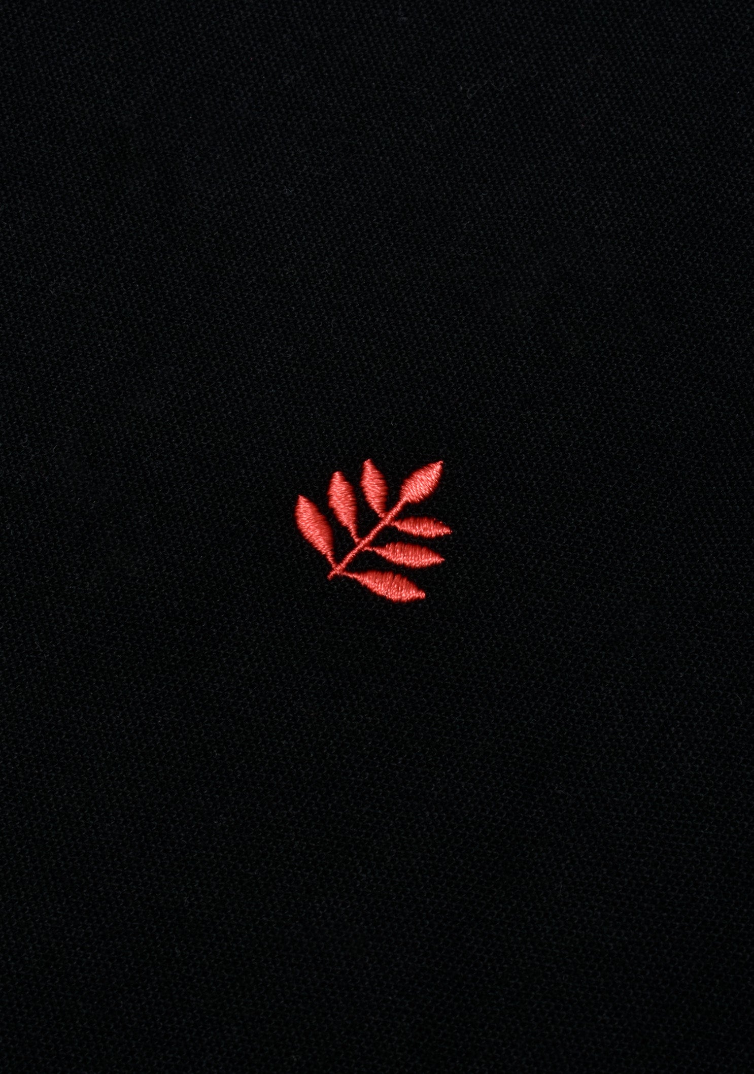 Playera Tipo Polo Manga Larga Negro