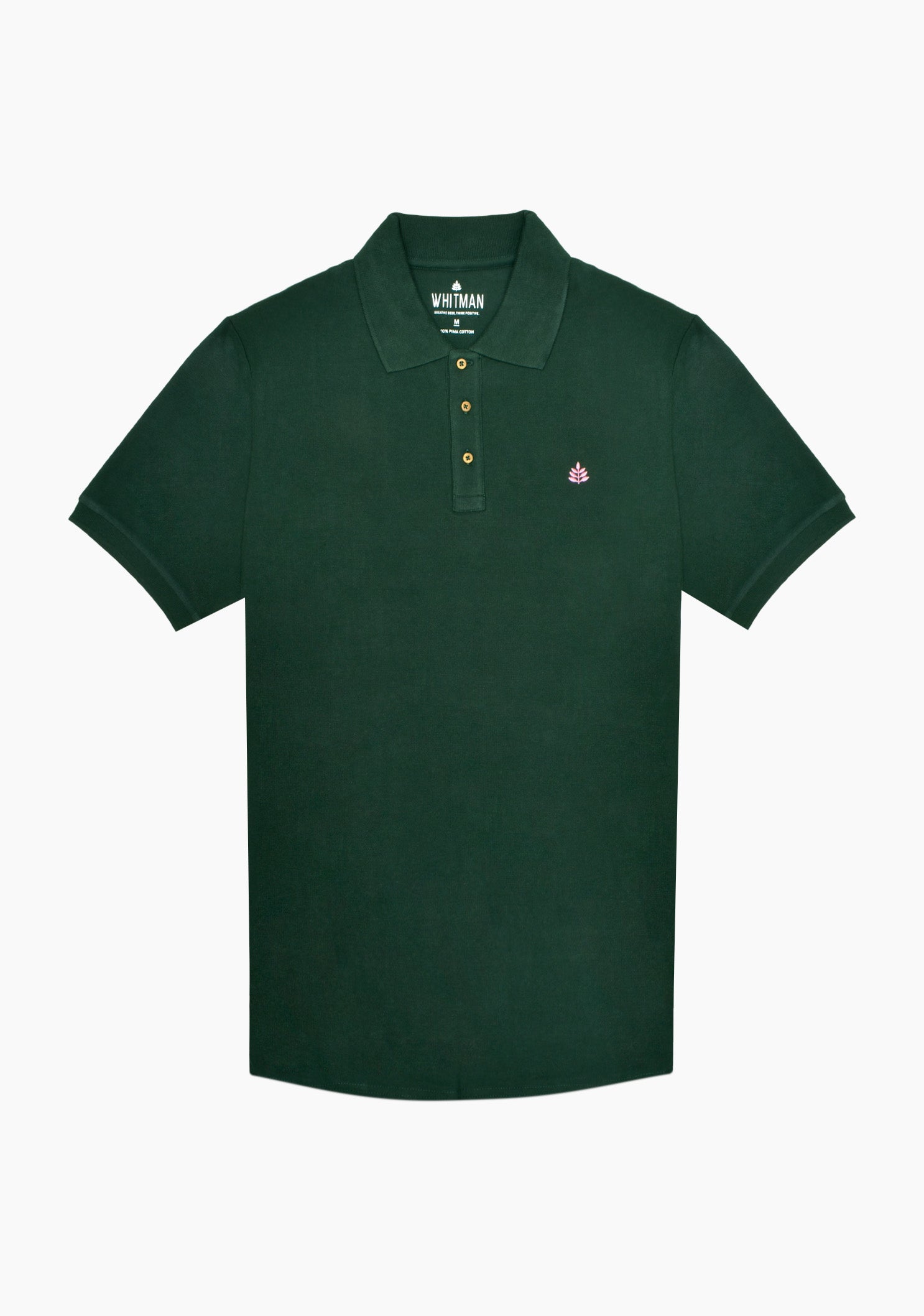 Playera Tipo Polo Verde Oscuro