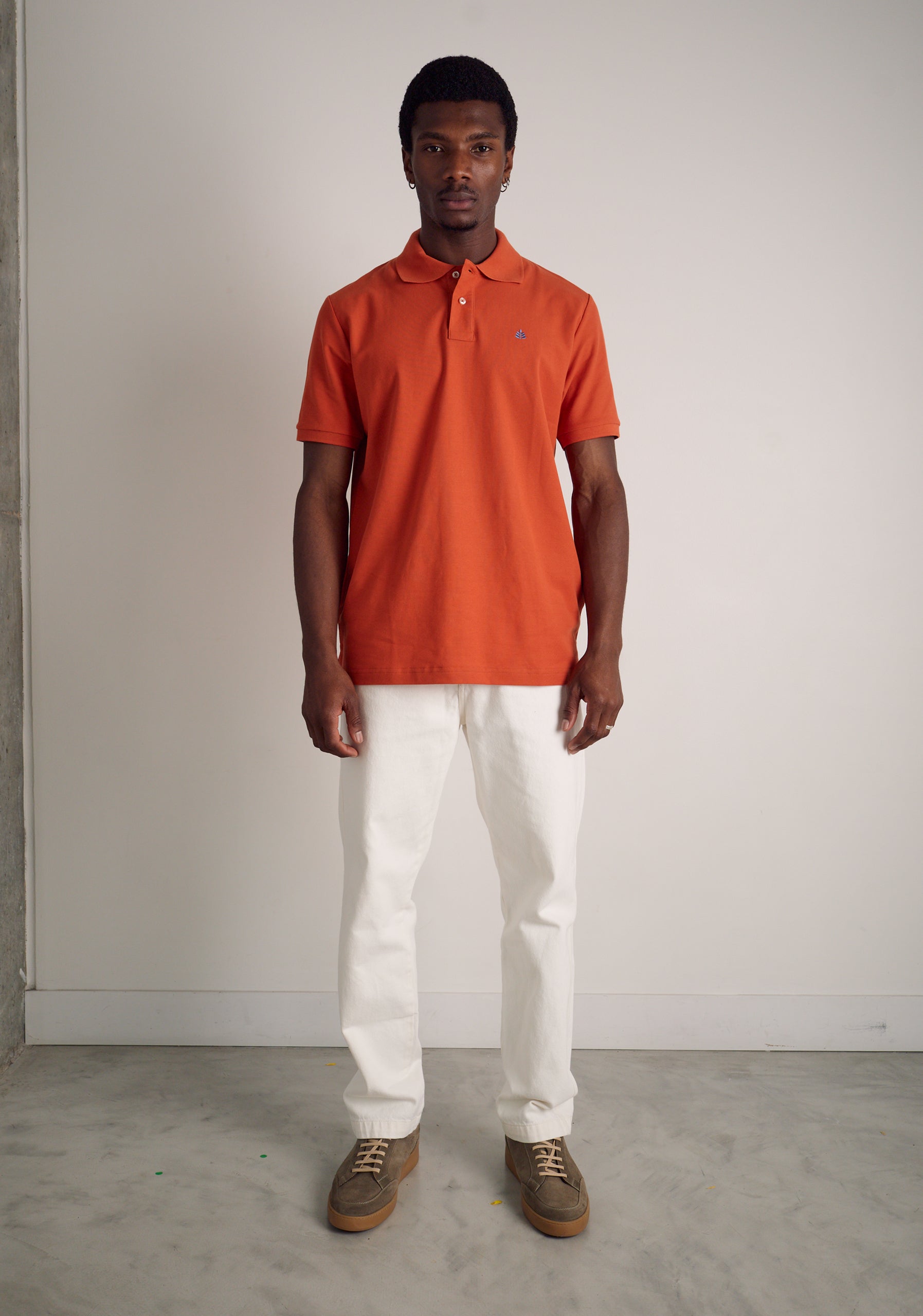 Playera Polo H L-Azm Terracota