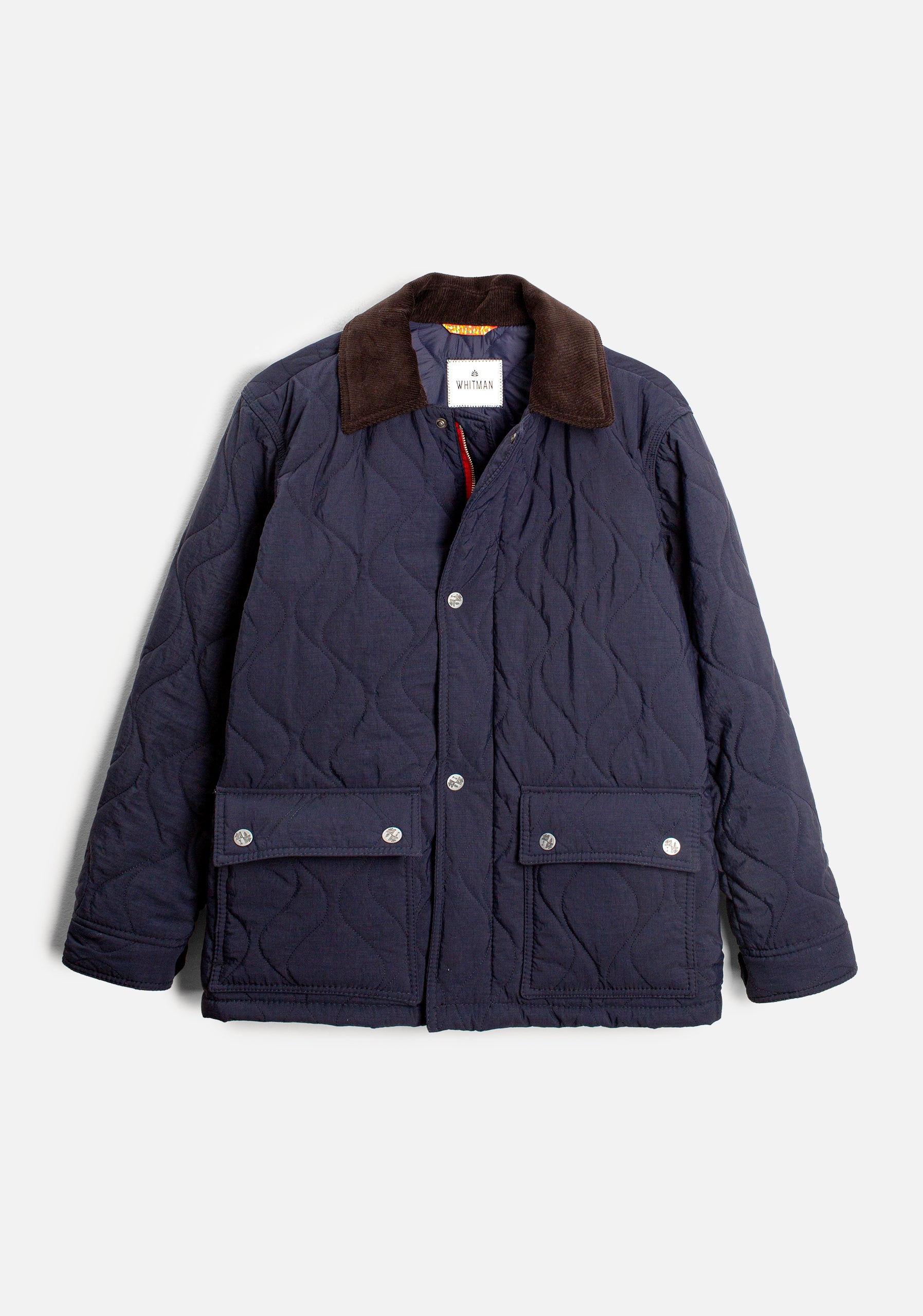 Chamarra H New Goethe Quilted Azul Oscuro