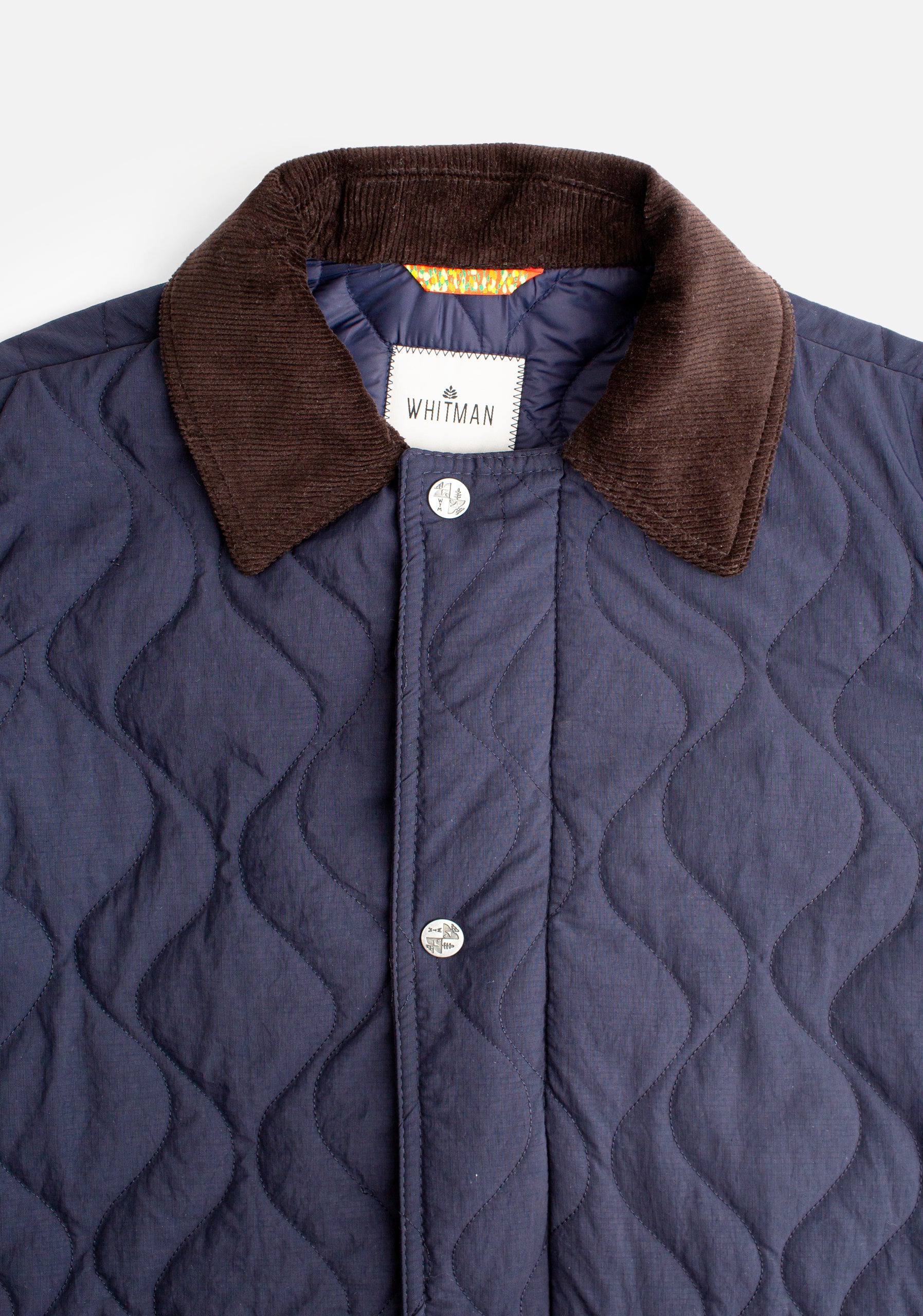 Chamarra H New Goethe Quilted Azul Oscuro