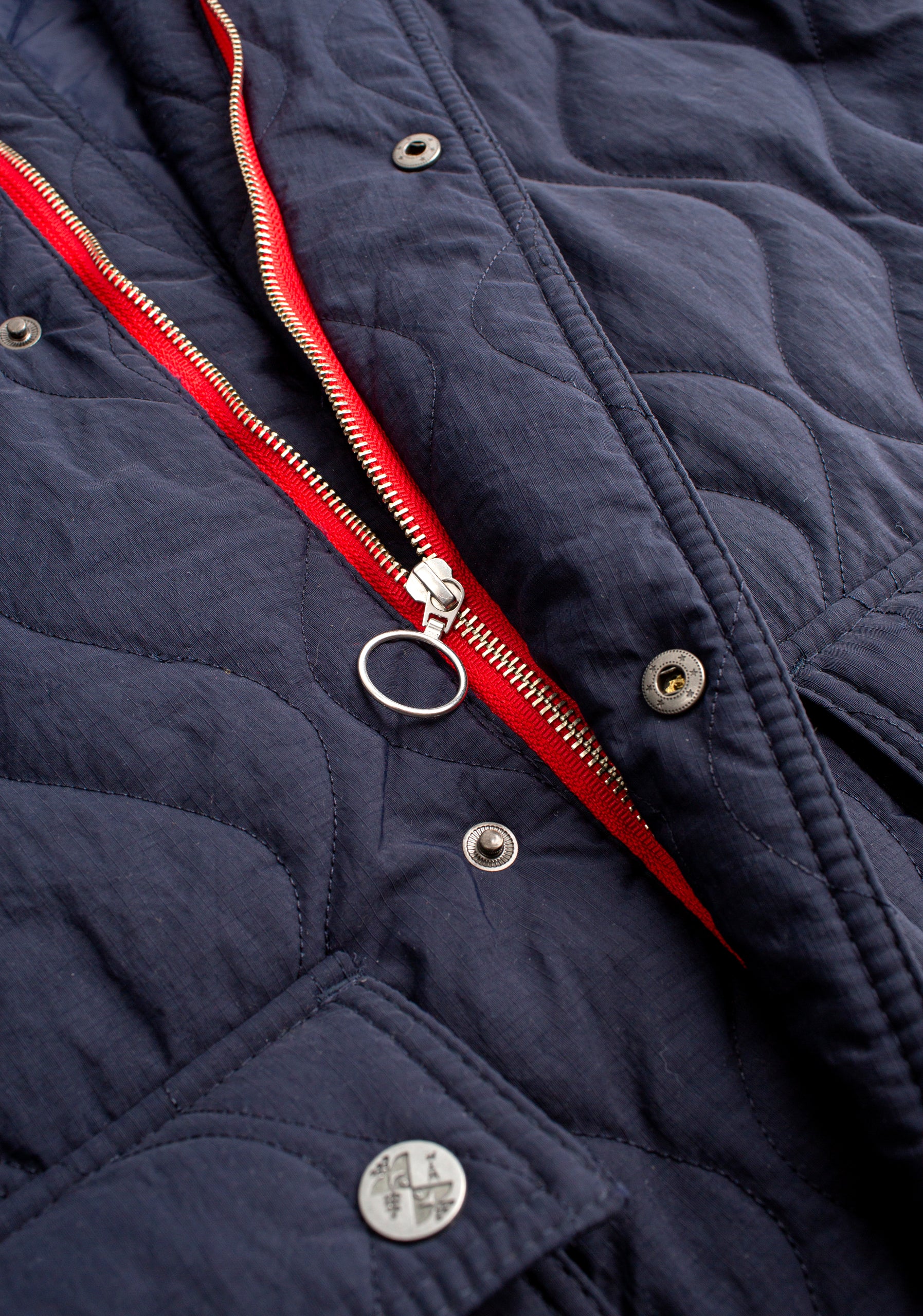 Chamarra H New Goethe Quilted Azul Oscuro