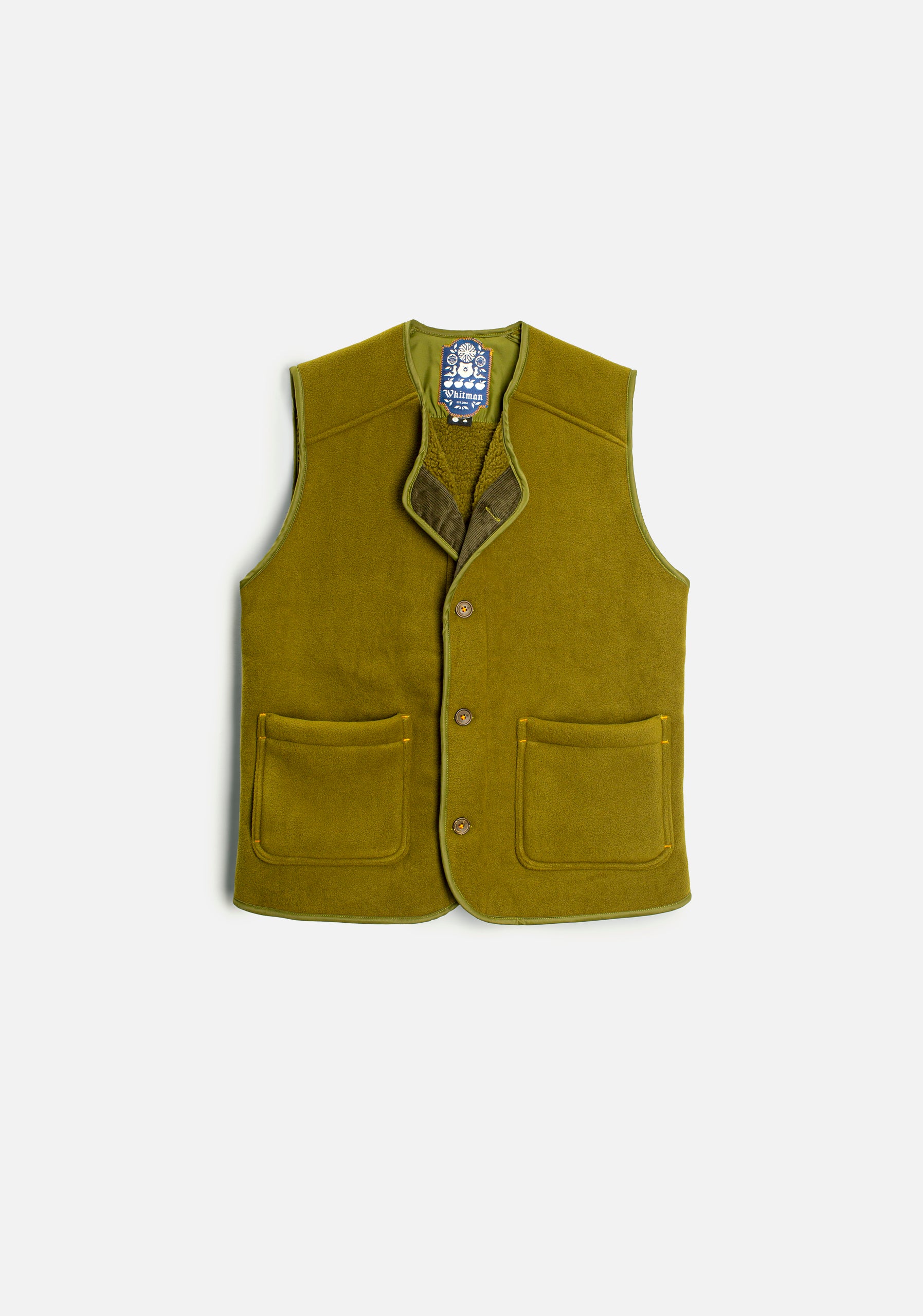 Chaleco H Adam Sherpa Verde Claro