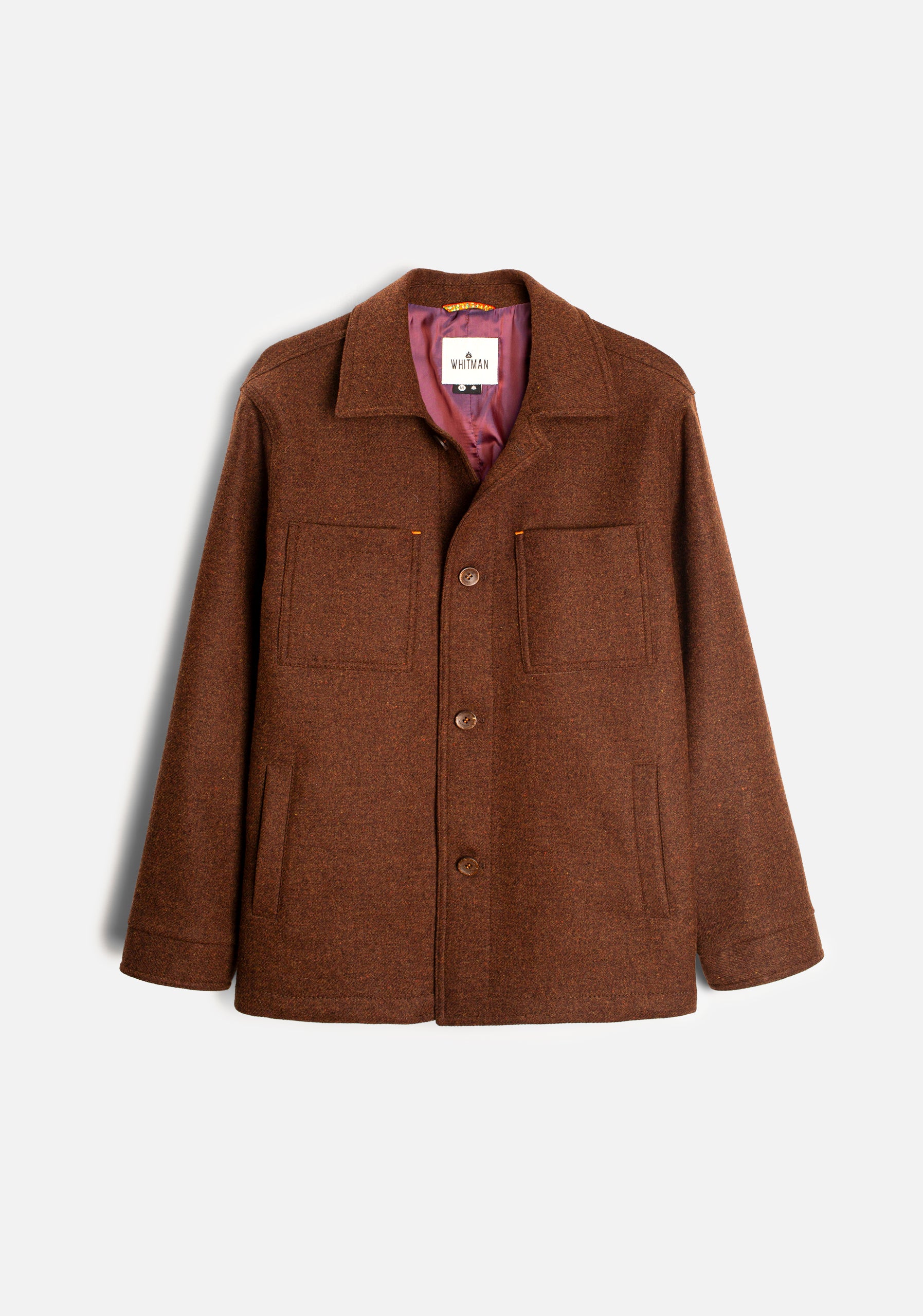 Chamarra H Apolo Lana Unicolor Cafe Med Jaspe