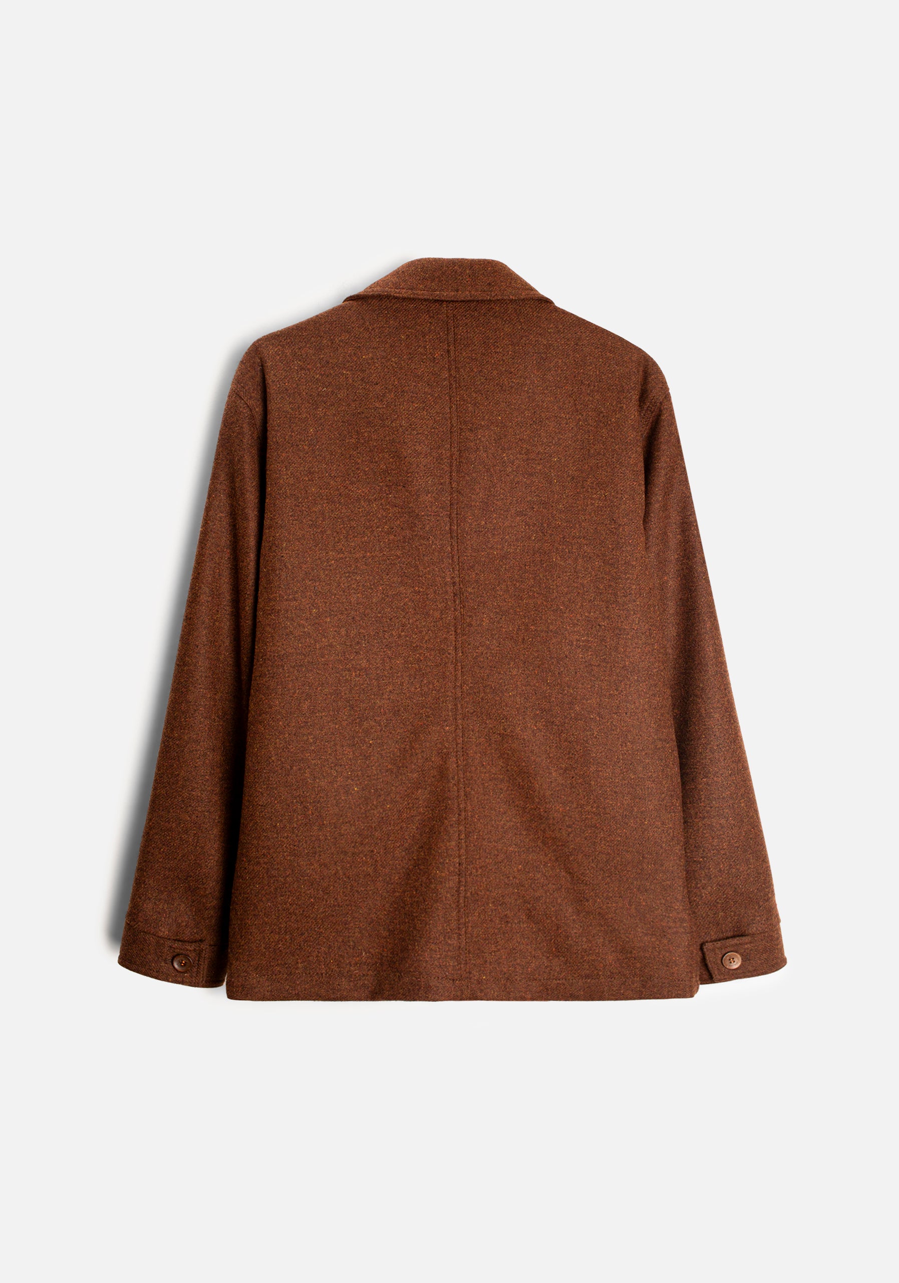 Chamarra H Apolo Lana Unicolor Cafe Med Jaspe