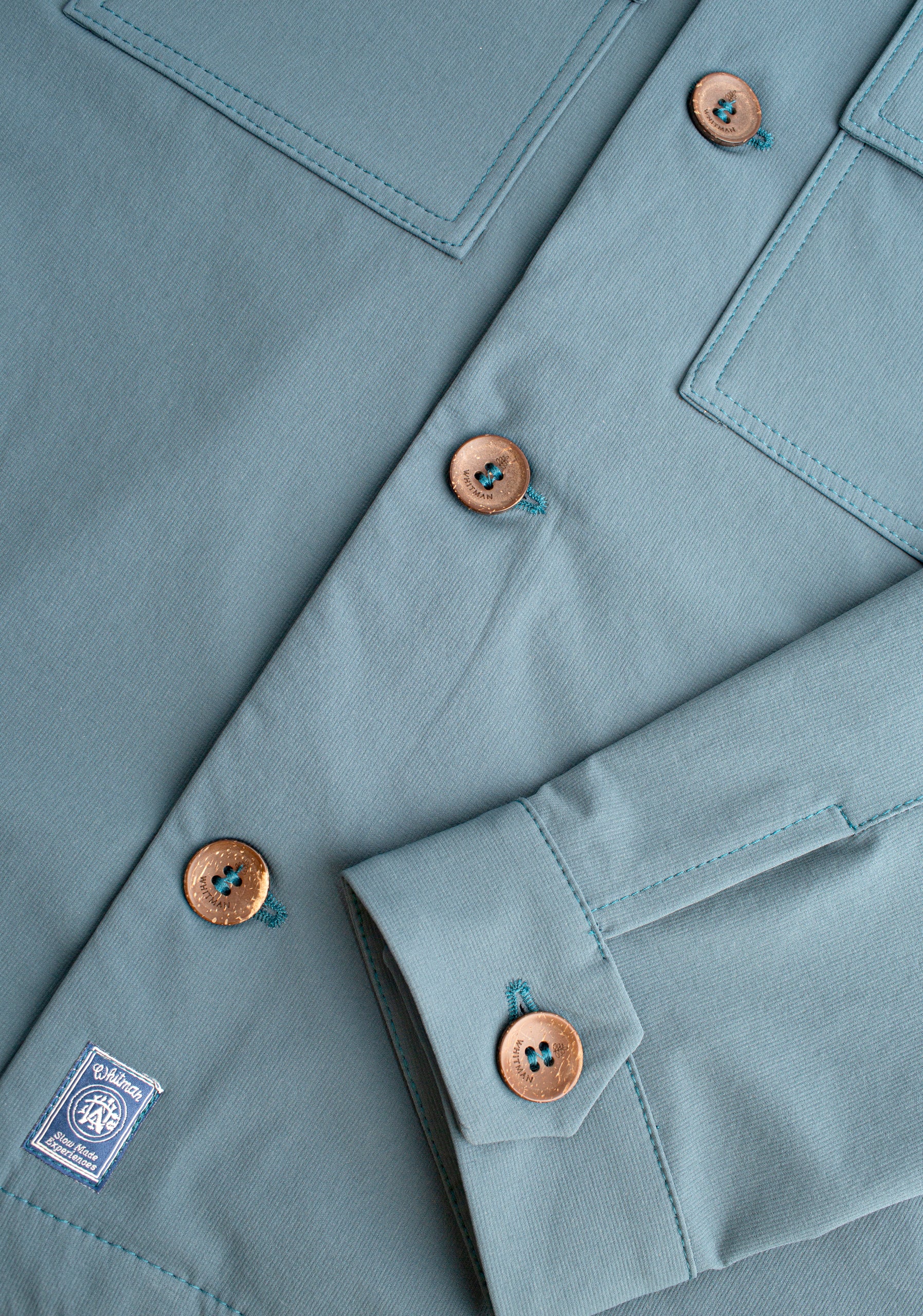 Chamarra H German Azul Petroleo