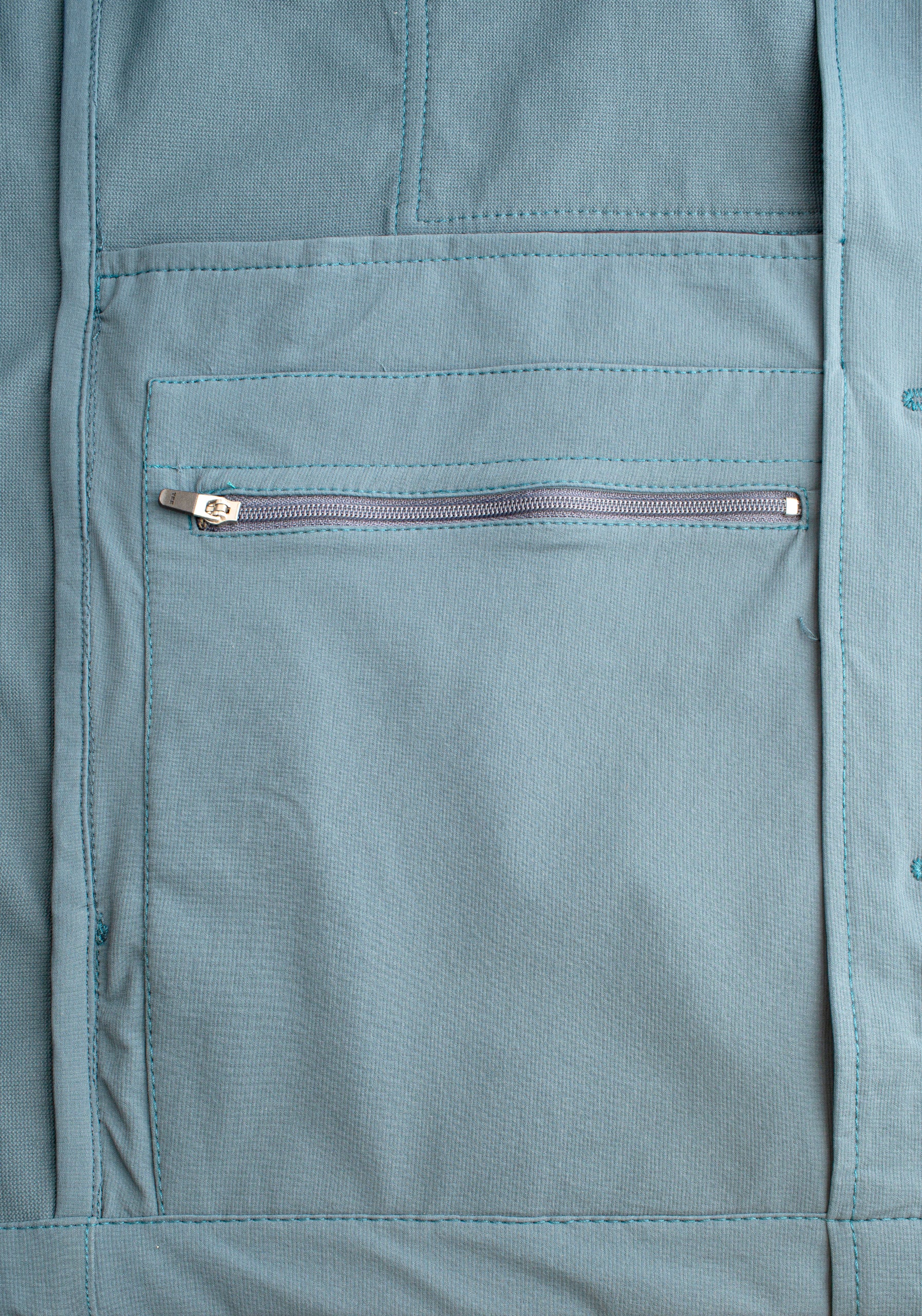 Chamarra H German Azul Petroleo