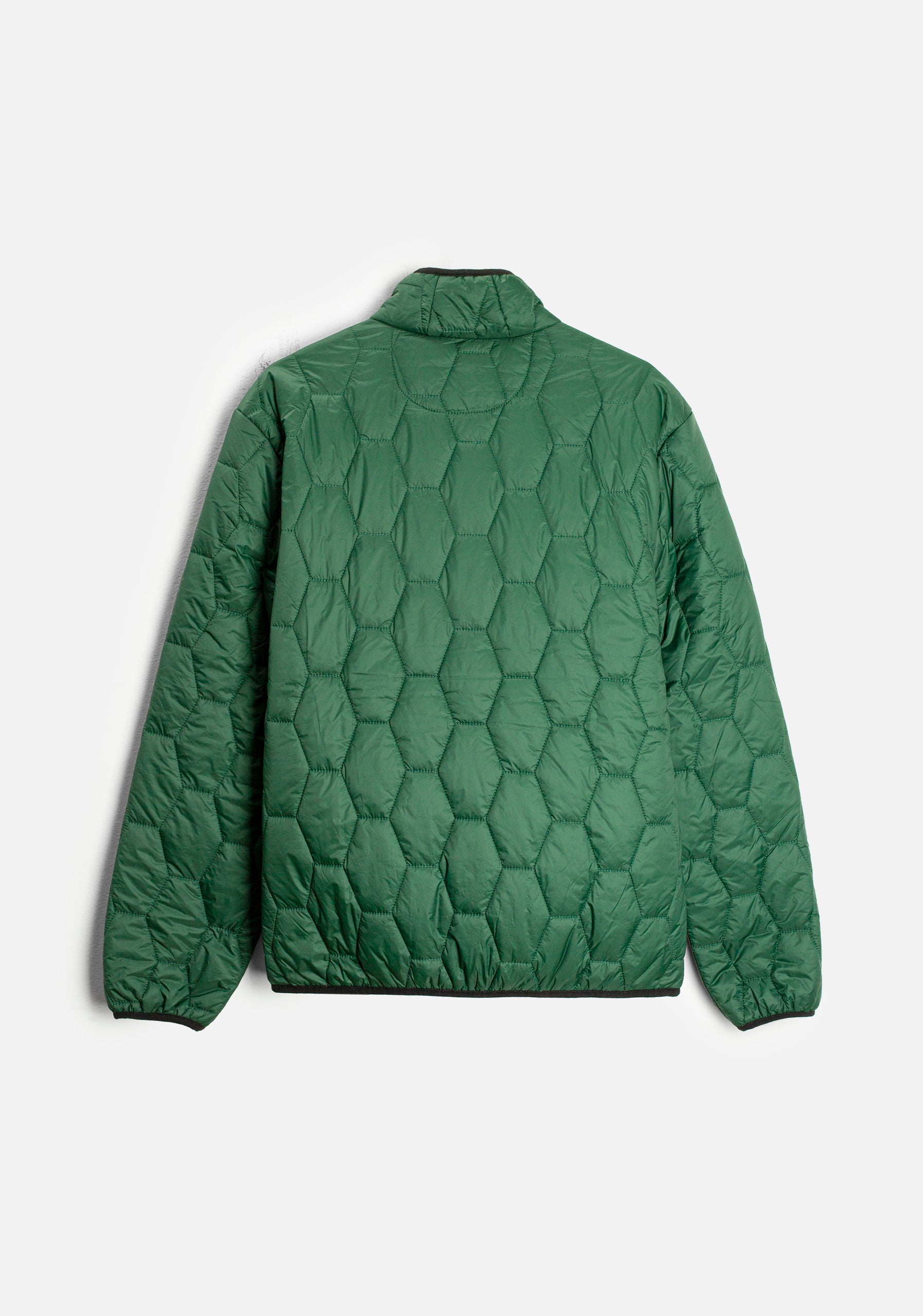 Chamarra Padding Hexagonos Verde