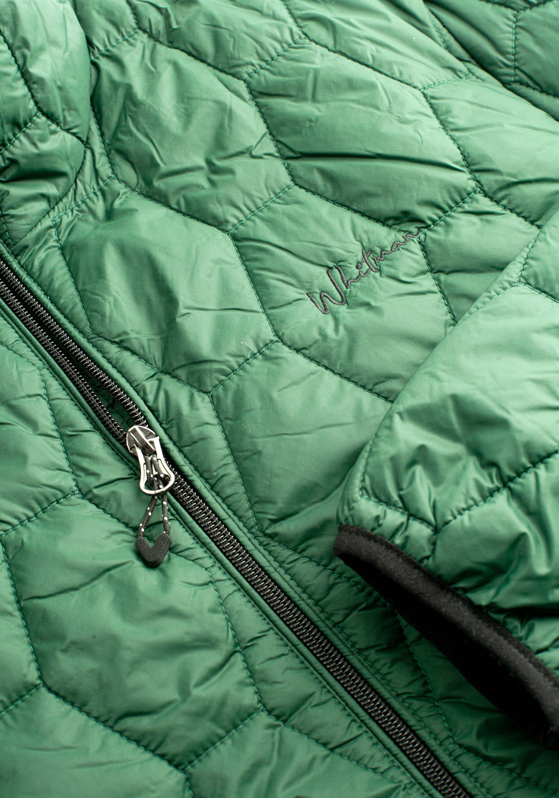 Chamarra Padding Hexagonos Verde