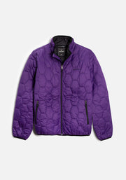 Chamarra Padding Hexagonos Morada