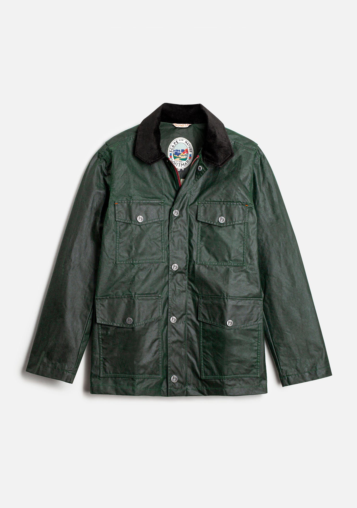 Chamarra Bourke Wax Verde Oscuro