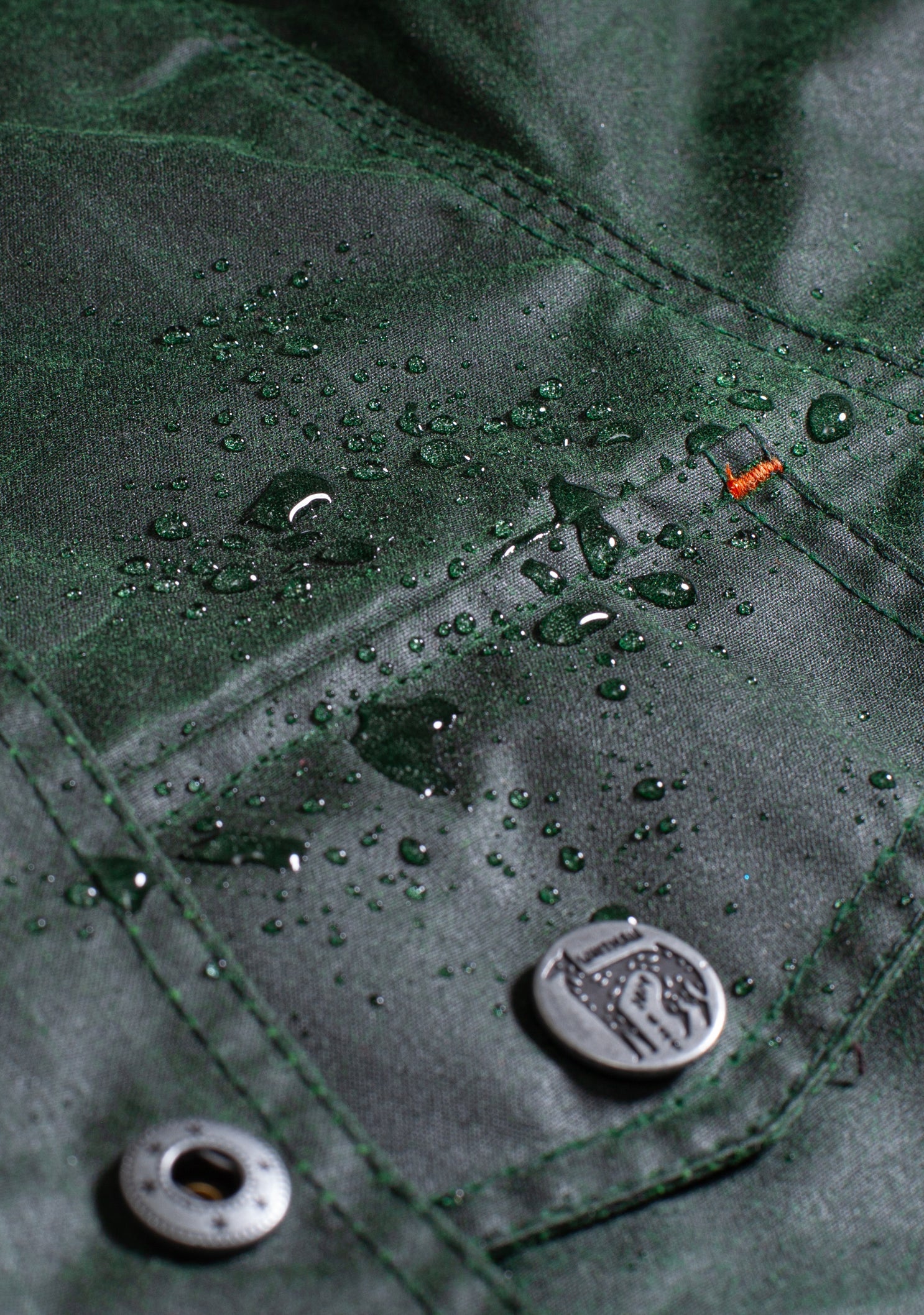 Chamarra Bourke Wax Verde Oscuro