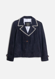 Chamarra Elioth Gamuza APL Azul