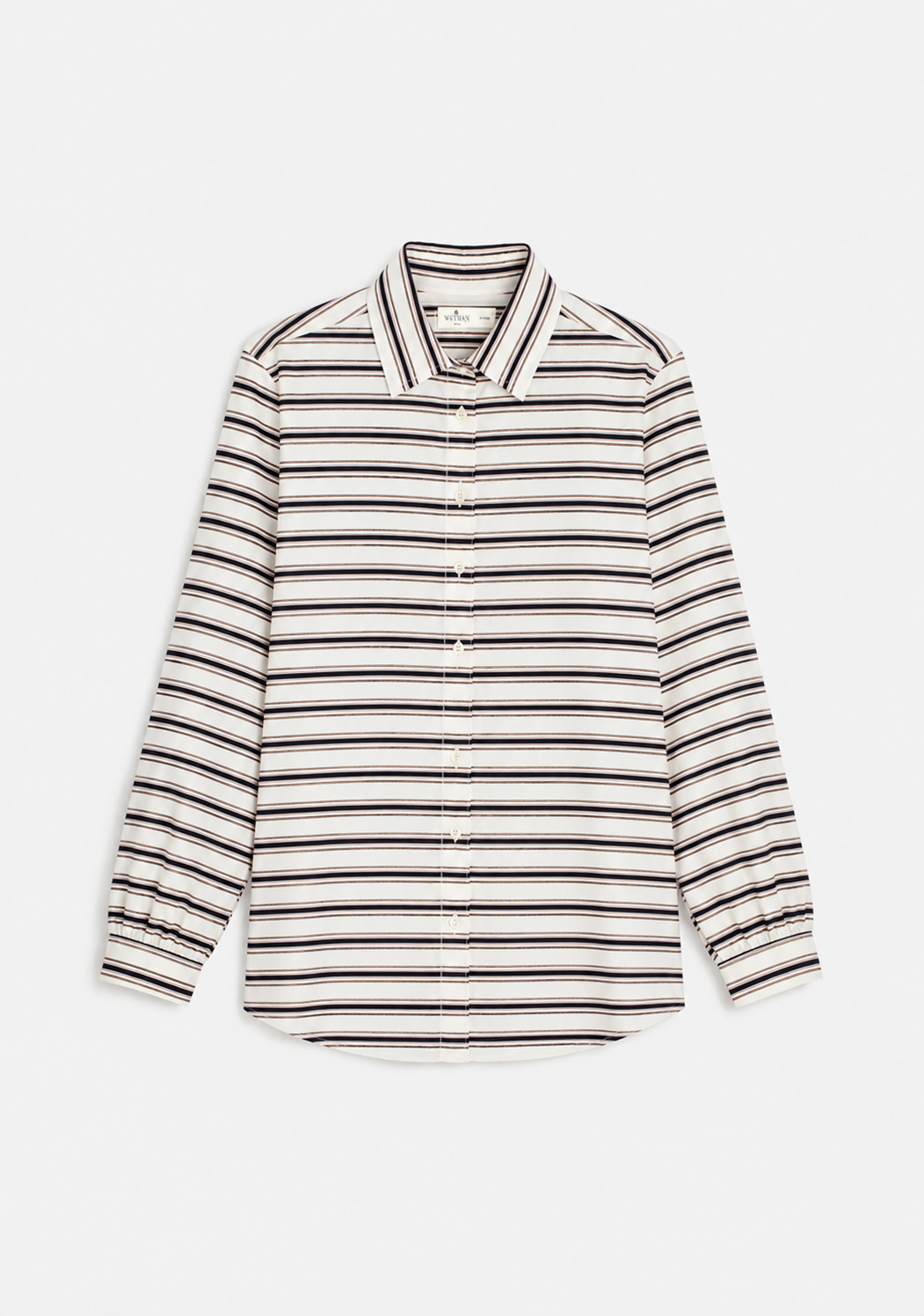 Blusa Arezzo Italiana Marfil Líneas