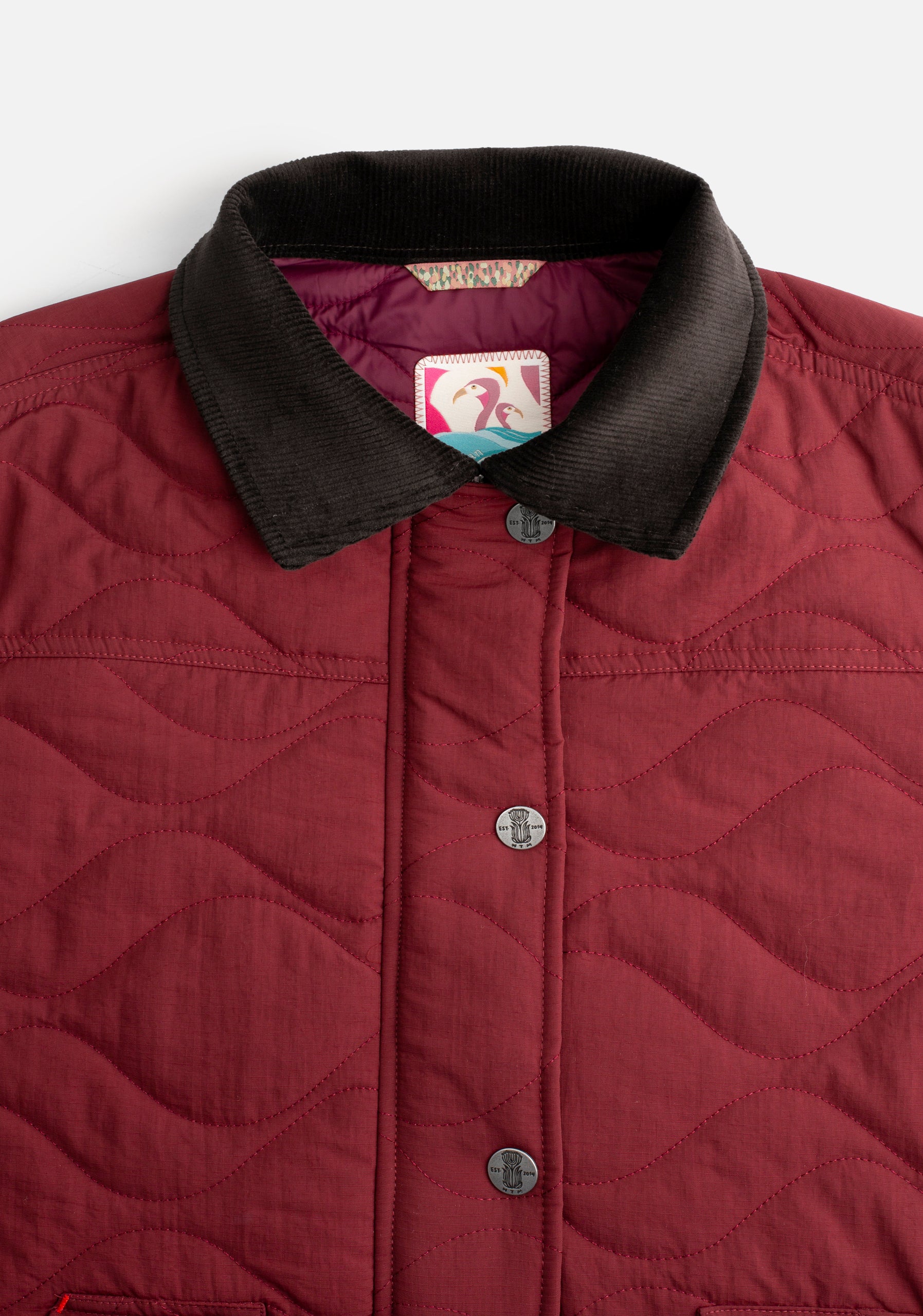 Chamarra M Brooklyn Quilted Vino