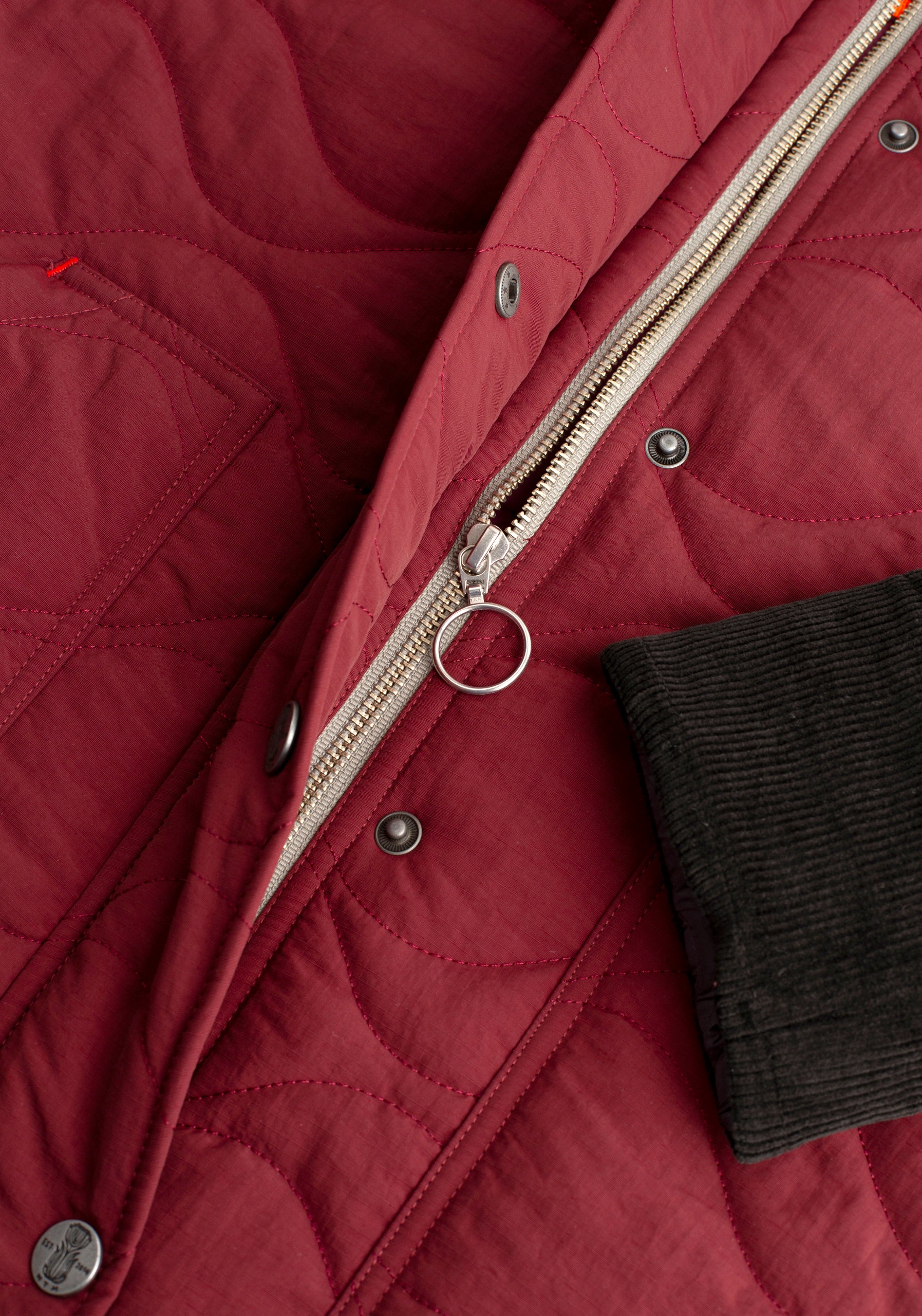 Chamarra M Brooklyn Quilted Vino