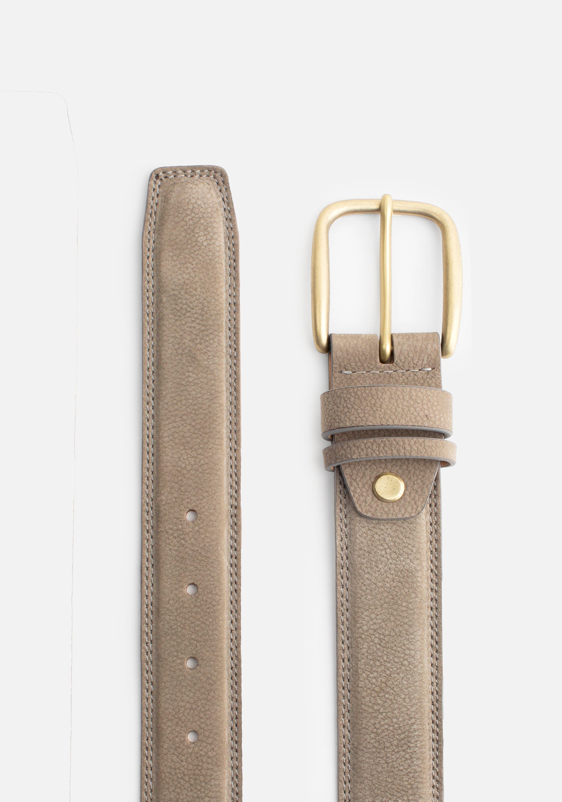 Cinturón H Ferran Taupe Nobuck