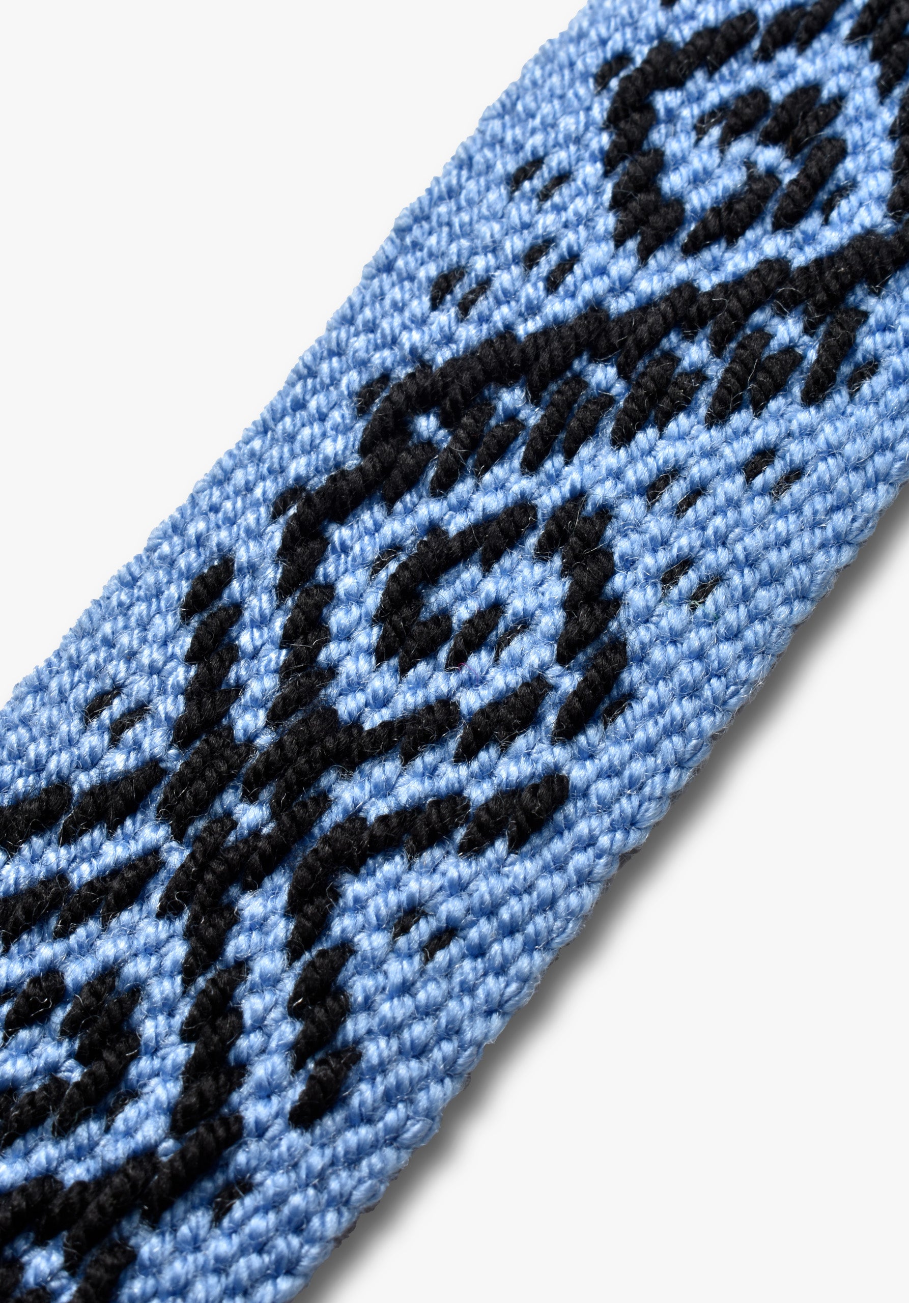 Cinturón Tejido Calvino Azul-Negro