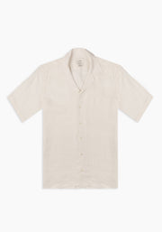 Camisa Cubana Lino Marfil