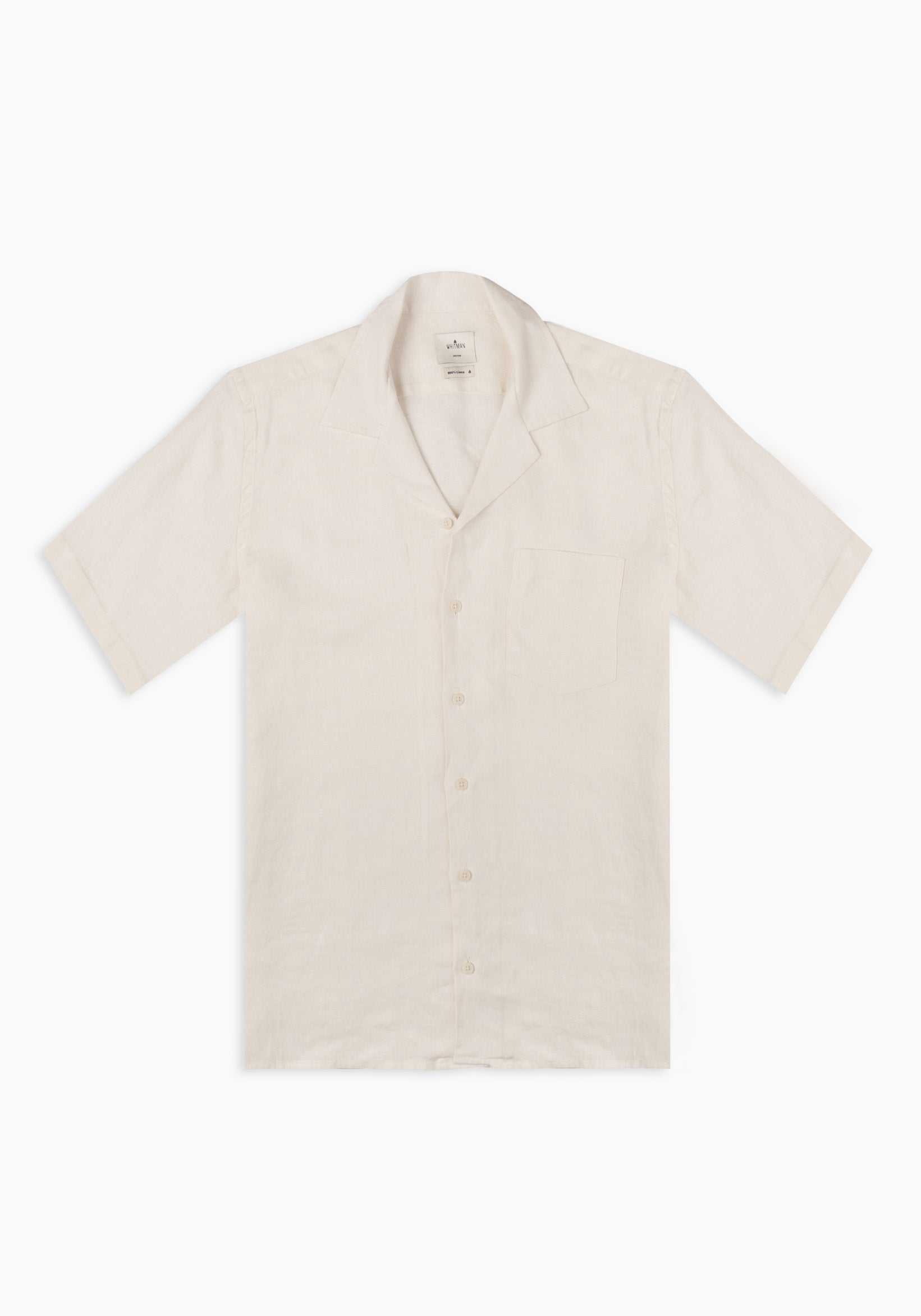 Camisa Cubana Lino Marfil