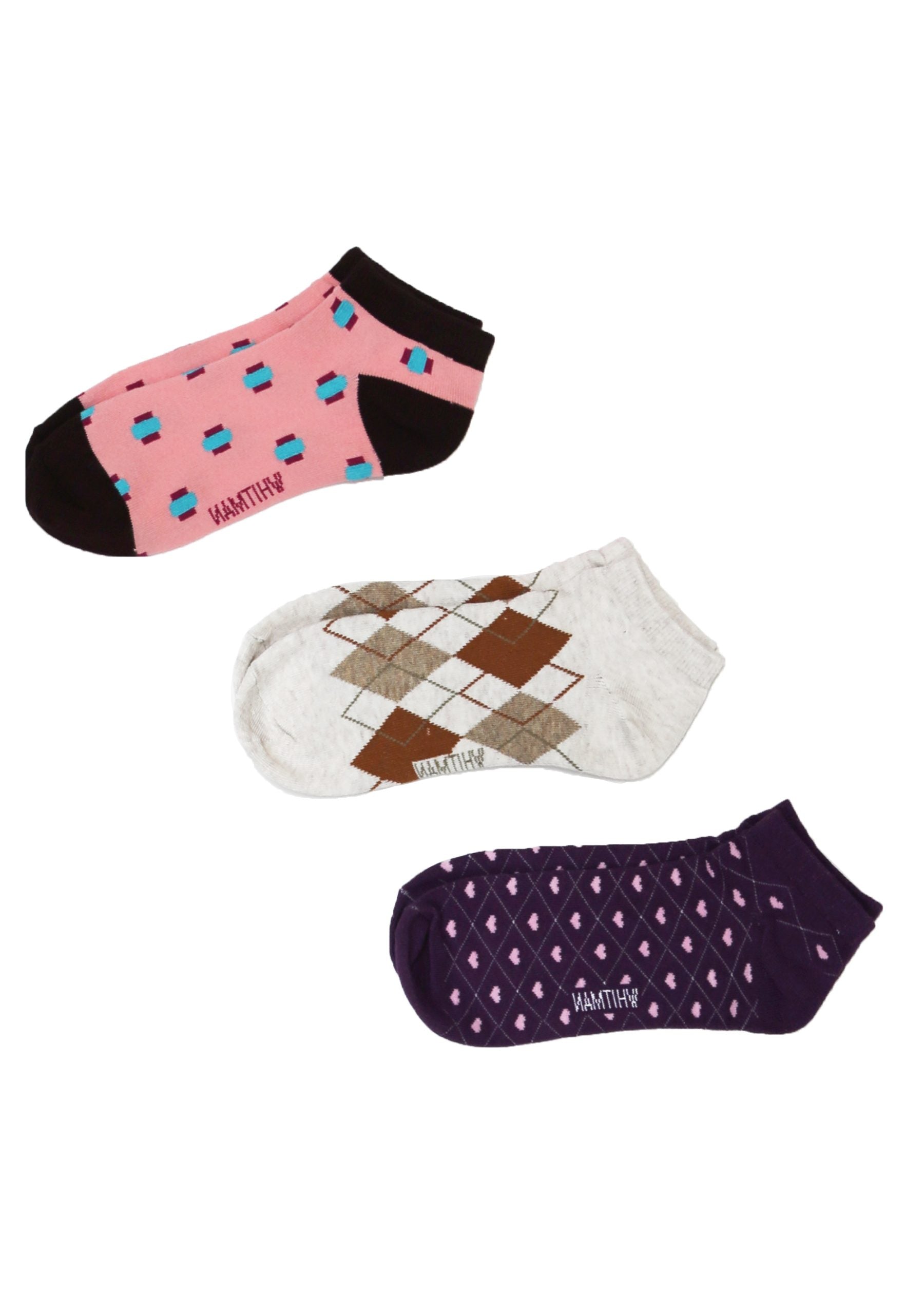 Calcetines Tobilleras Pack X 3 Diseños