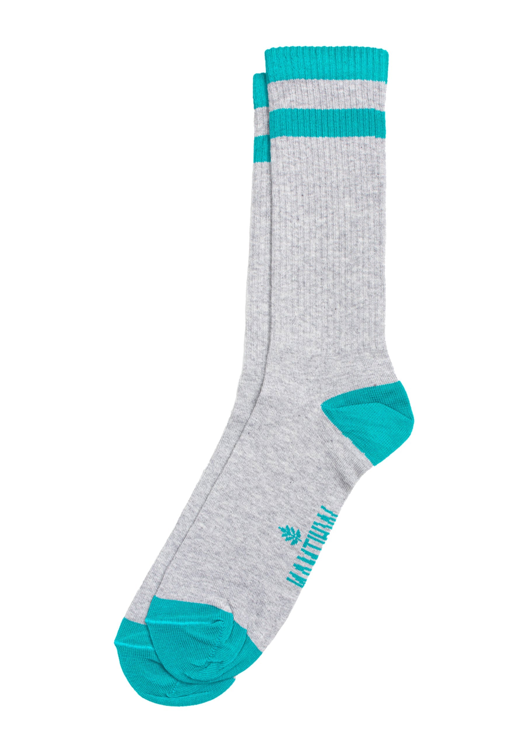 Calcetines Acanaladas Unic. Gris - Verde Mas