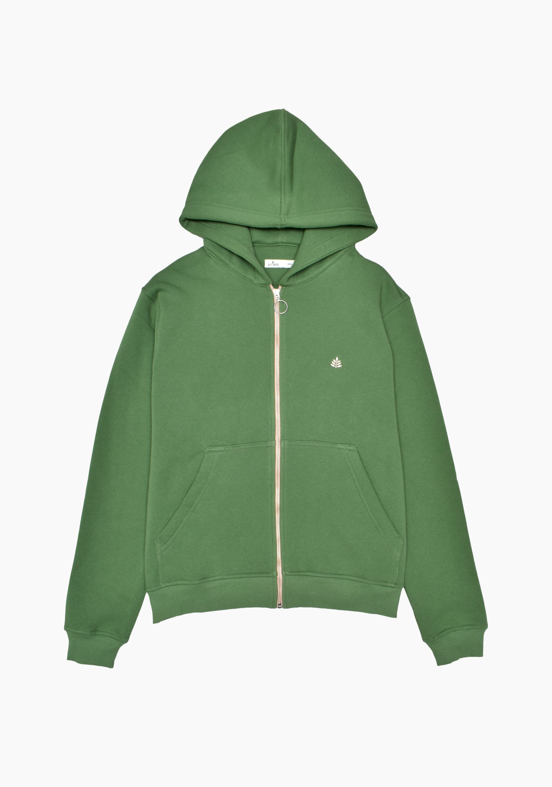 Hoodie Cremallera Verde