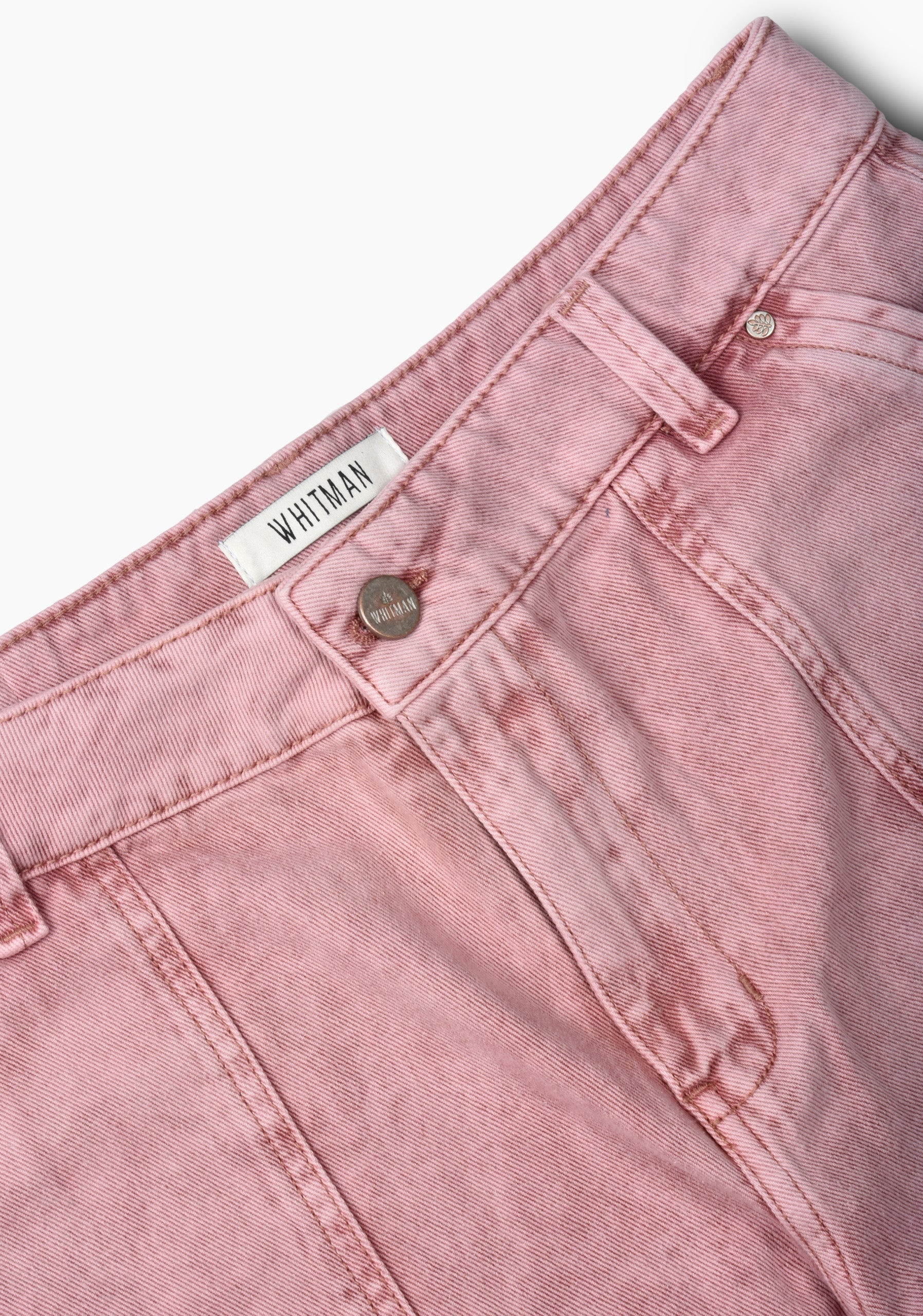 Pantalon De Mezclilla Donna Rosado Des.