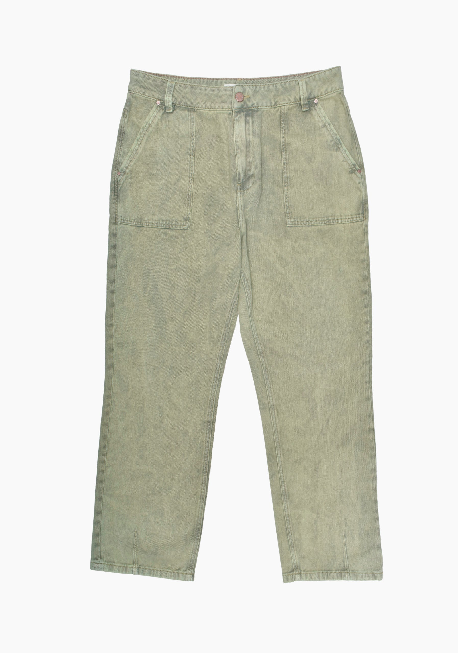 Pantalón de Mezclilla Donna Verde Des.