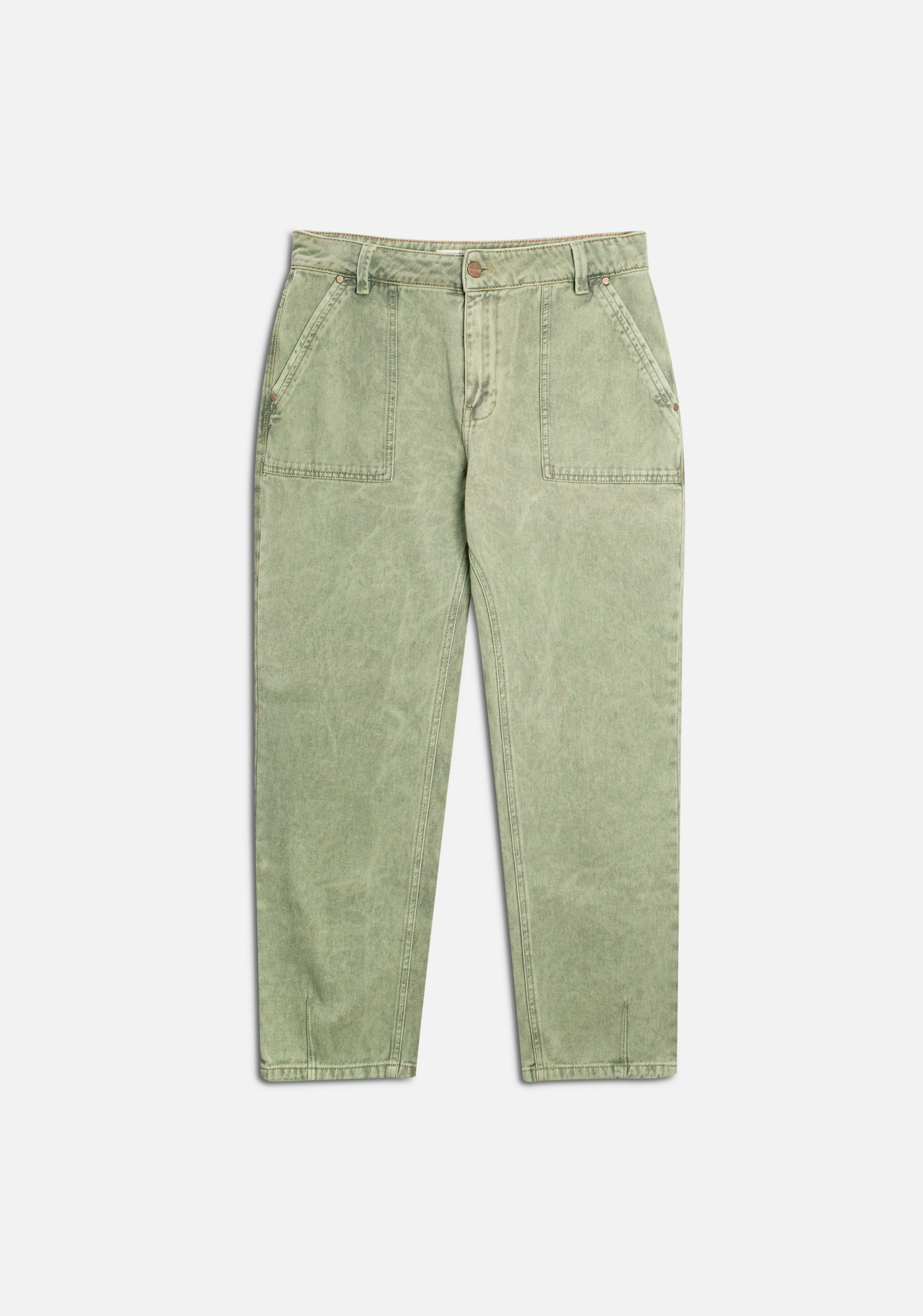 Pantalón de Mezclilla Donna Verde Des.