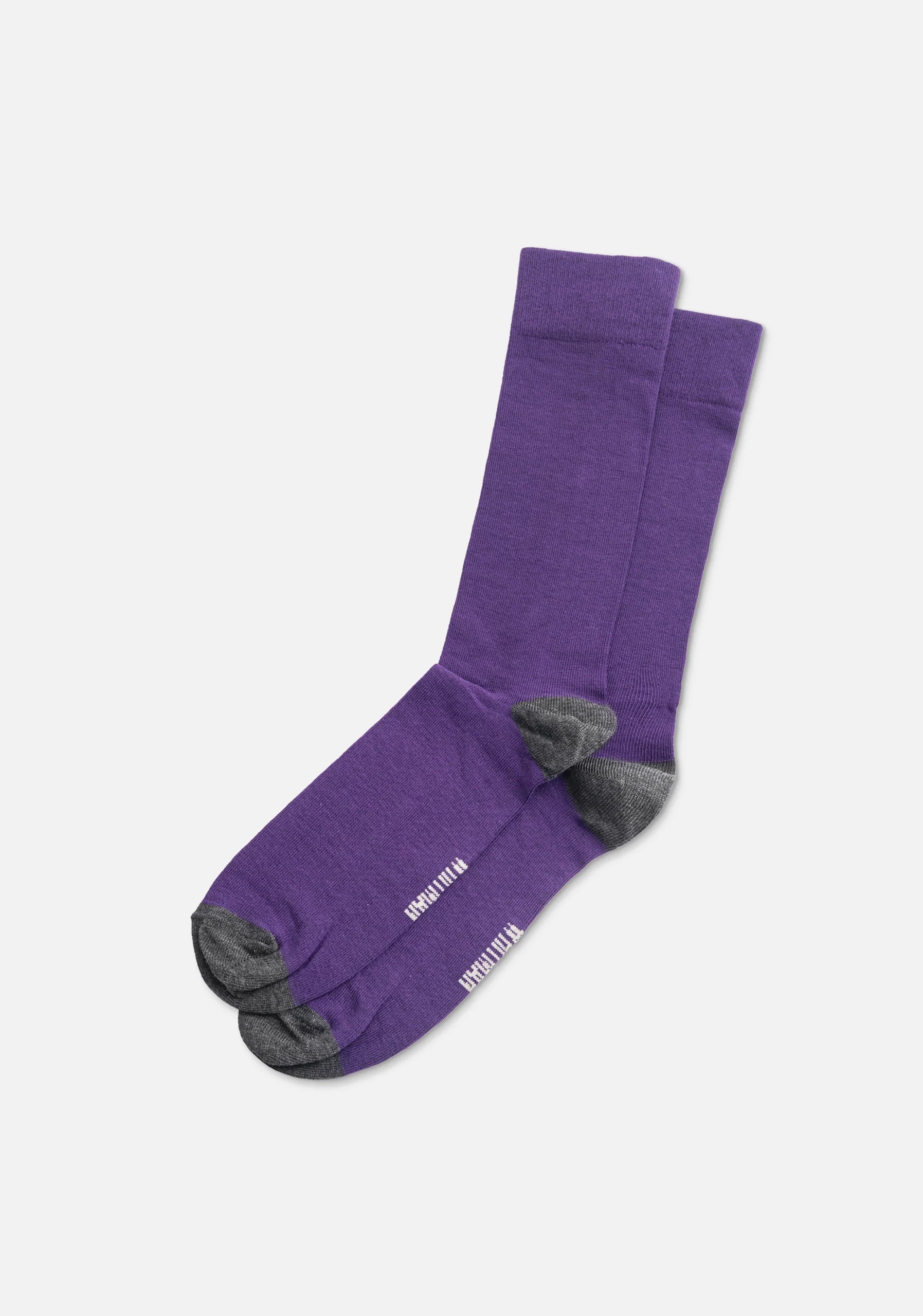 Calcetines Unic. Morada P-T Gris Jaspe