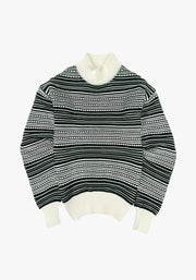 Sweater Noruega Verde Mezcla