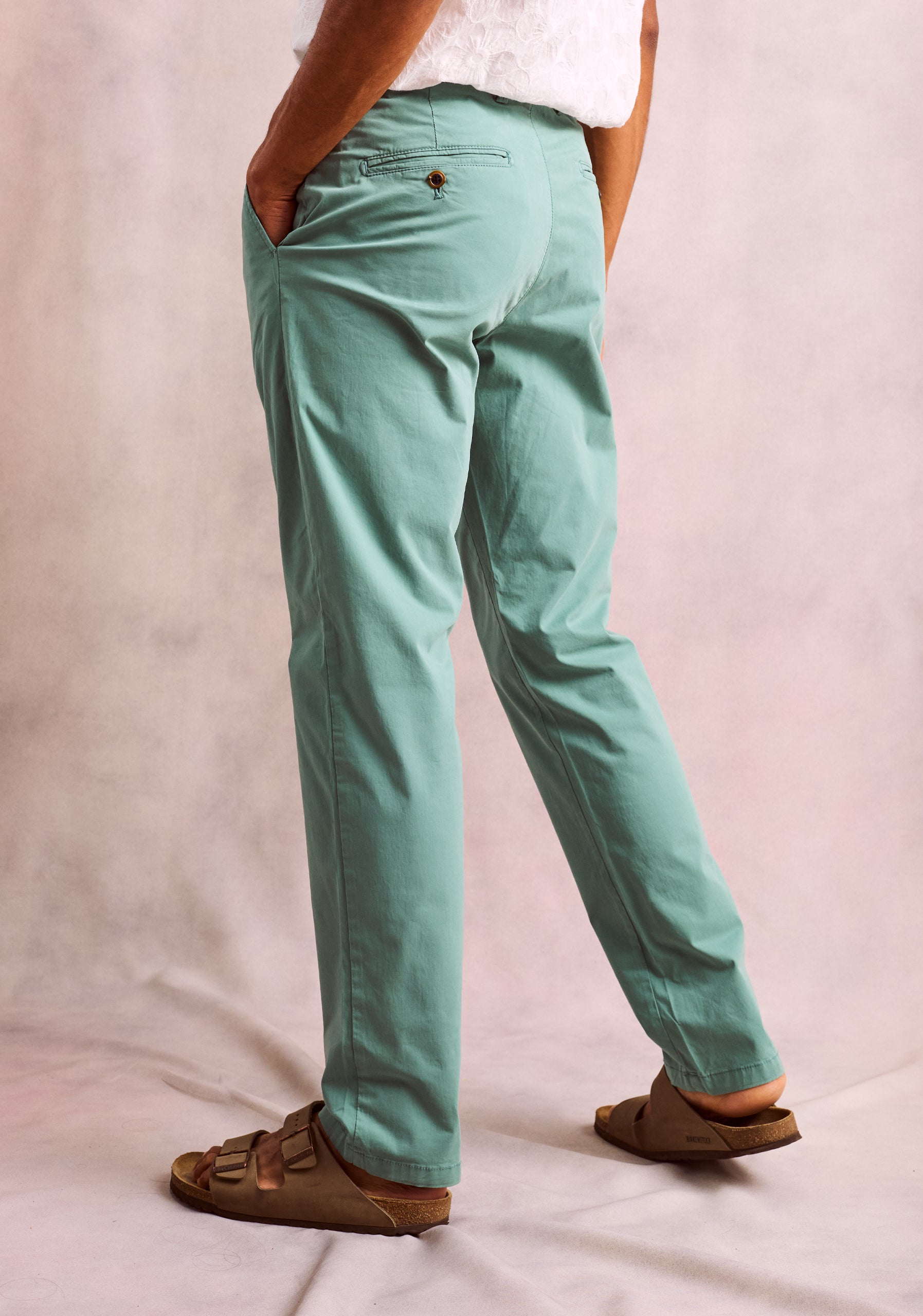 Pantalon Chino Verde Medio