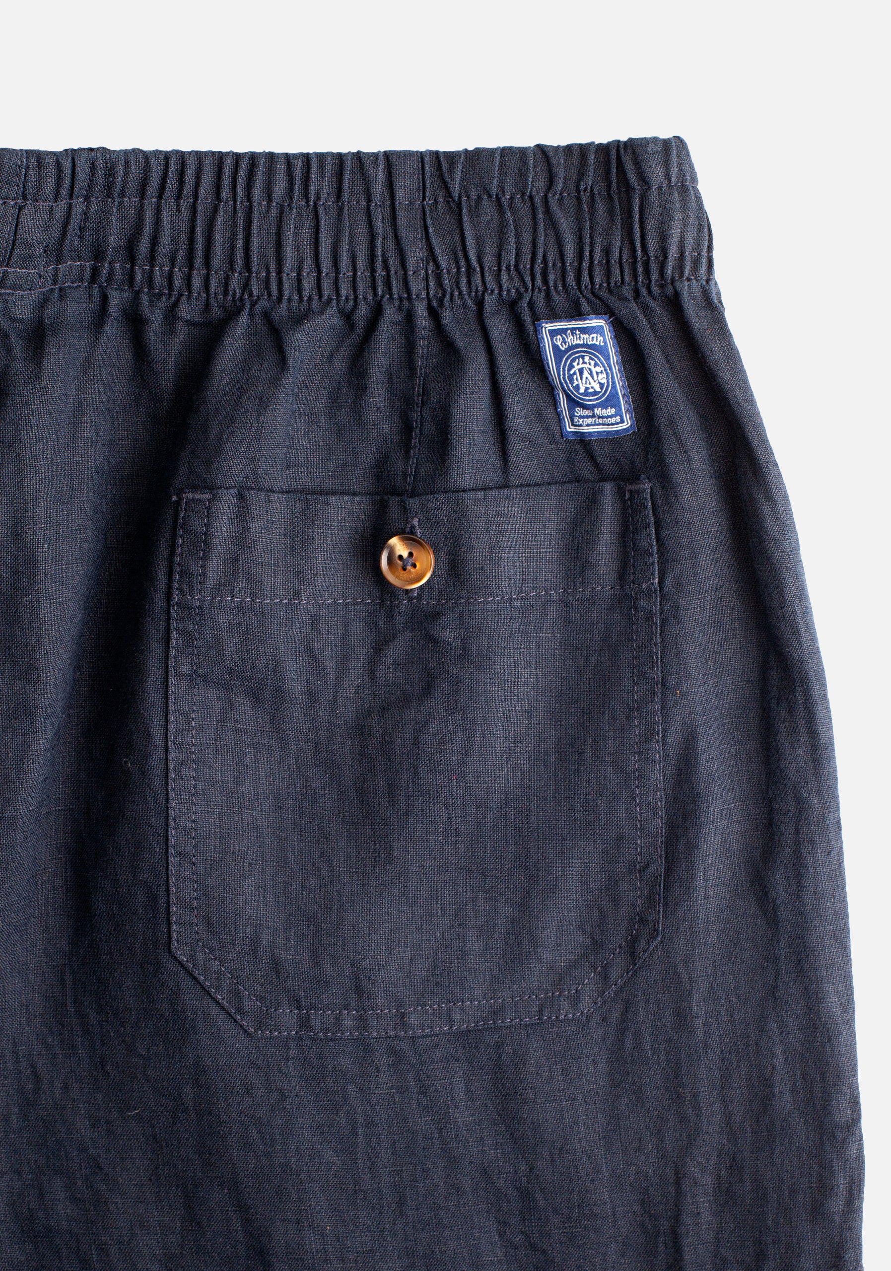 Pantalón H Hopkins Jogger Lino Azul Navy