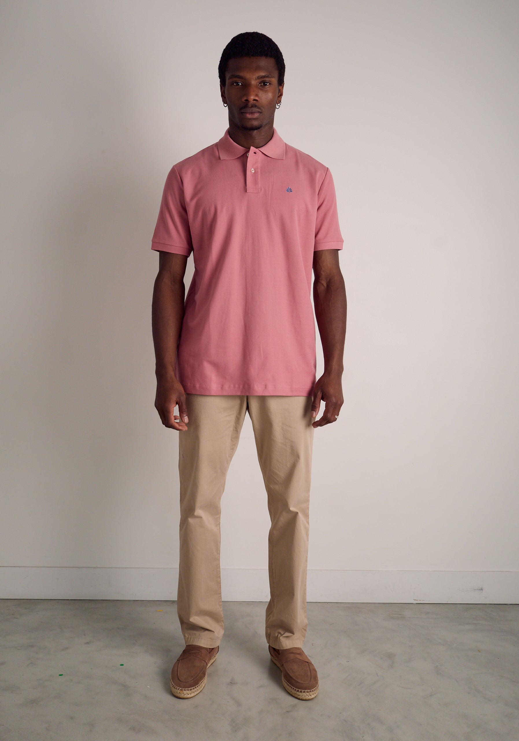 Playera Polo H L-Azm Rosado Med