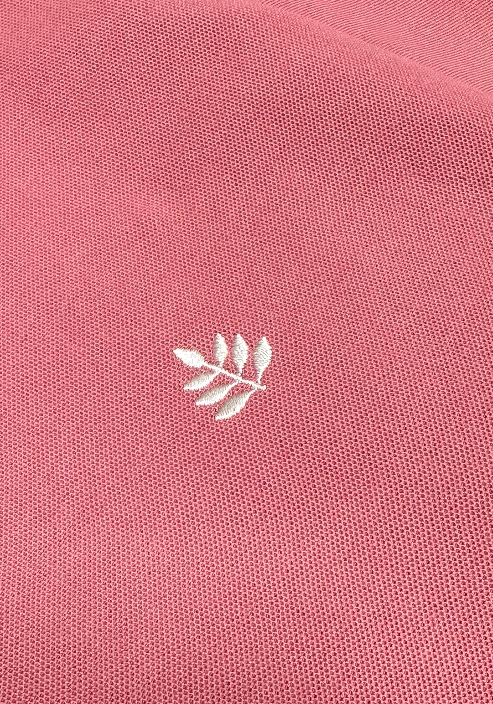 Playera Tipo Polo Manga Larga Palo De Rosa