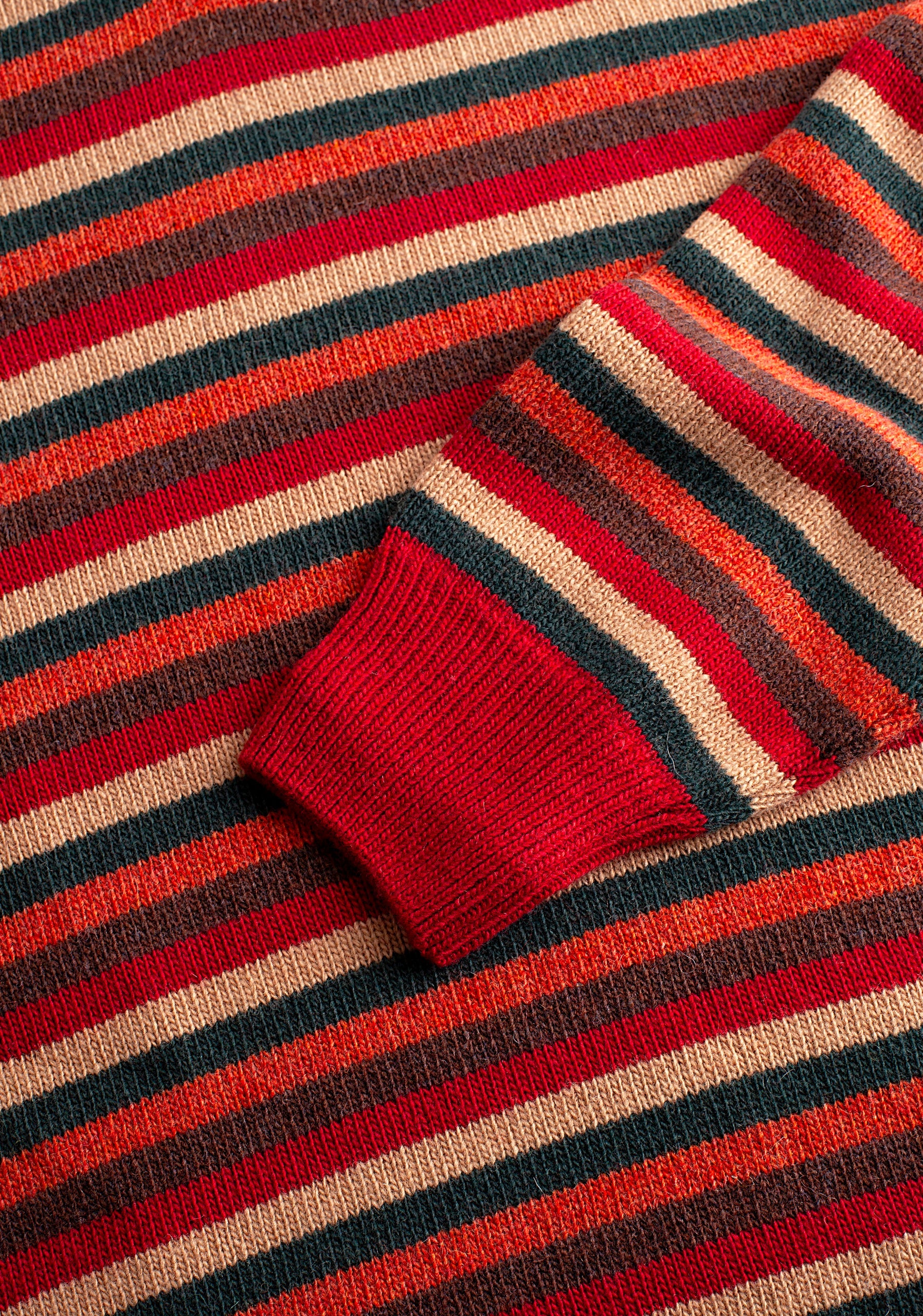 Sweater Bruselas CRD Rojo Rayas - Multicolor