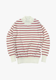 Sweater Maryland Hueso / Rojo