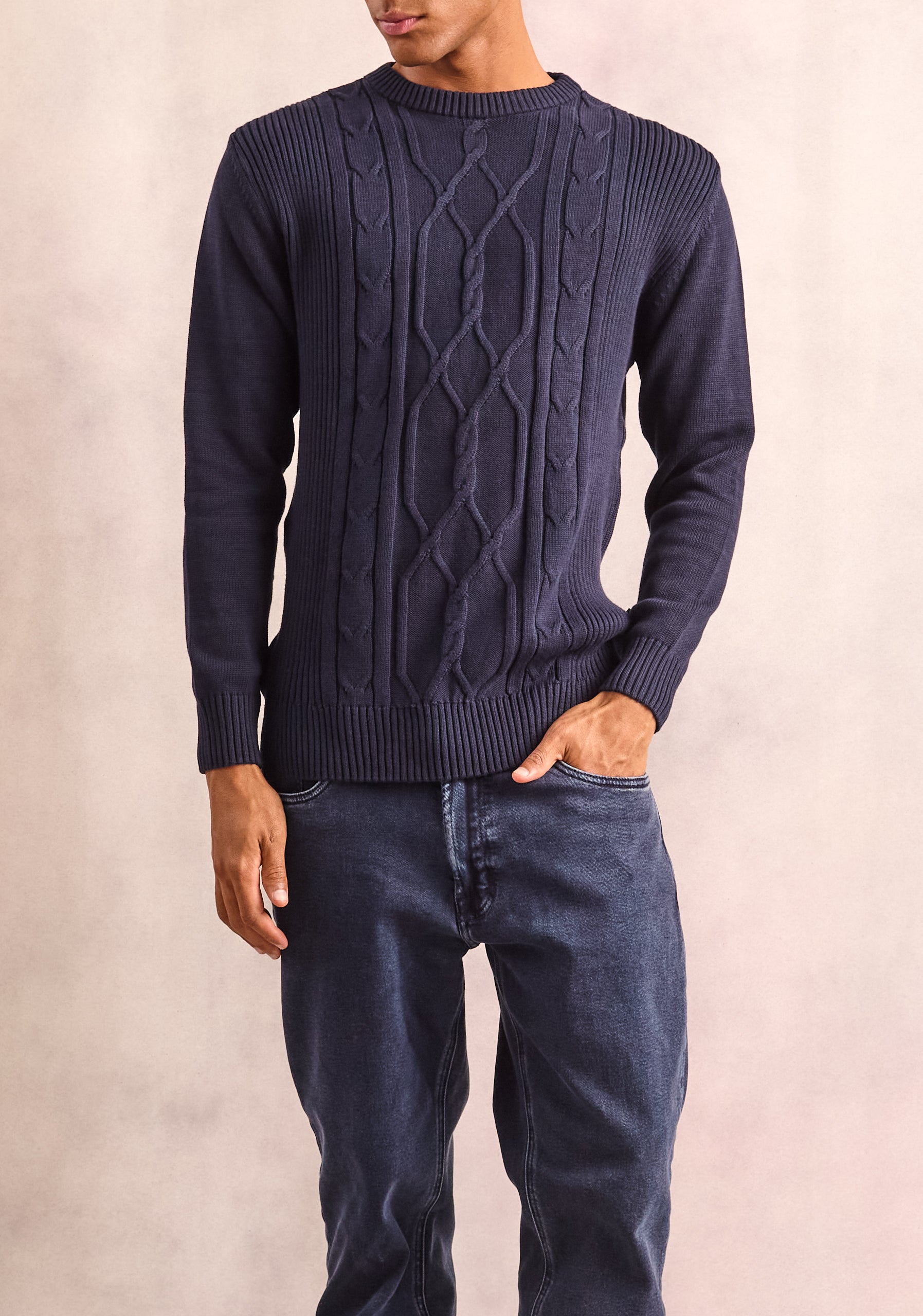 Saco Aran Azul Osc.