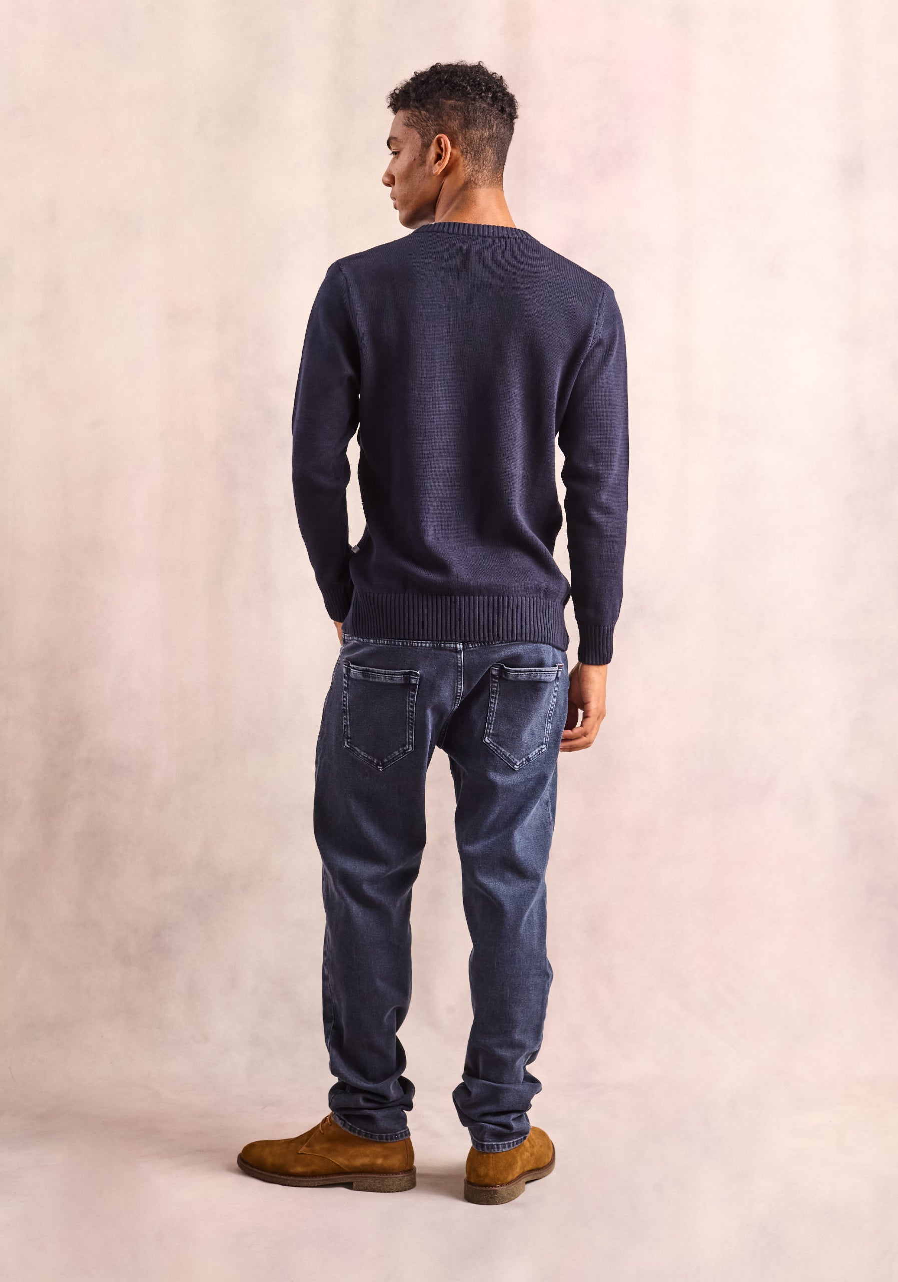 Saco Aran Azul Osc.